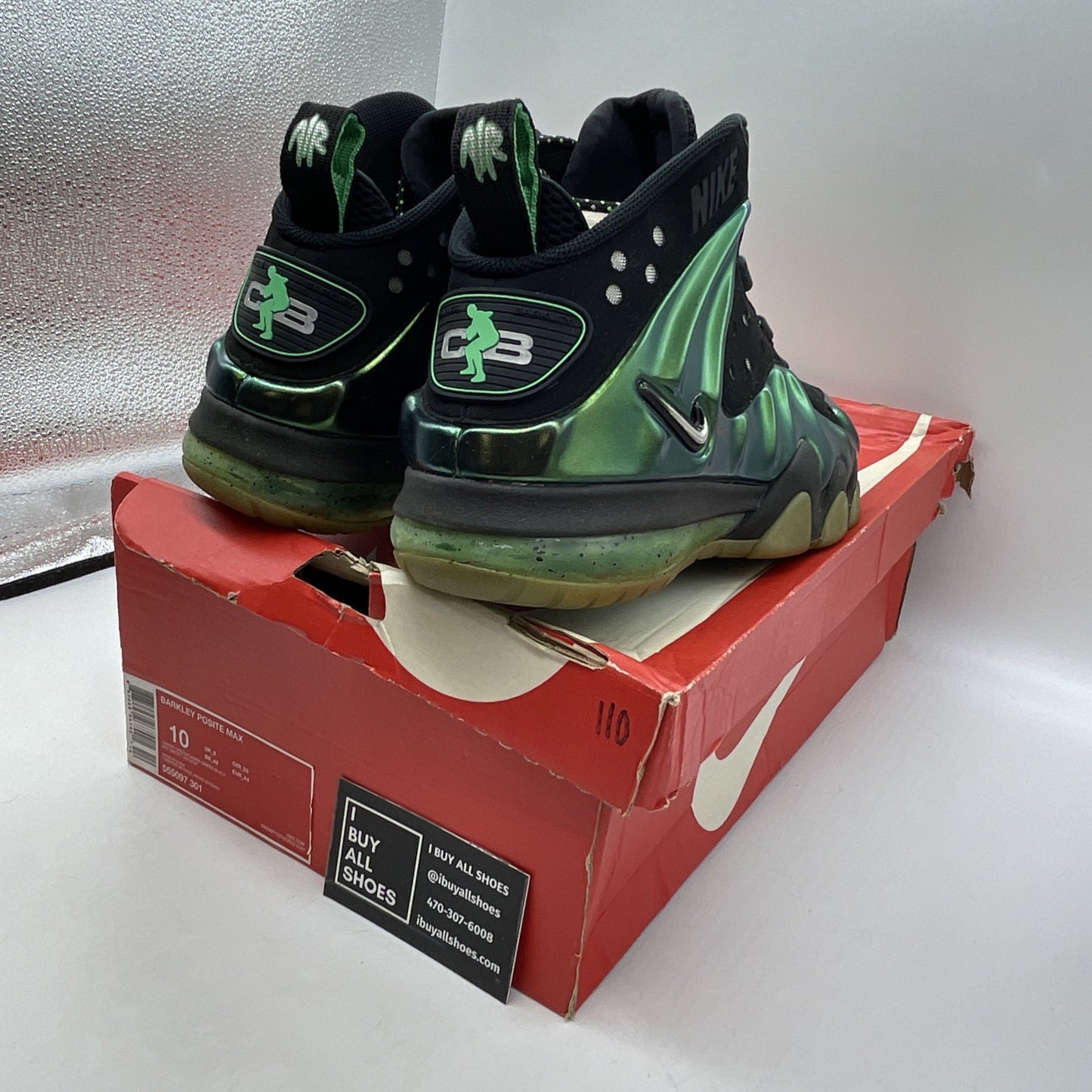 Size 10 - Nike Barkley Posite Max Gamma Green (555097-301)