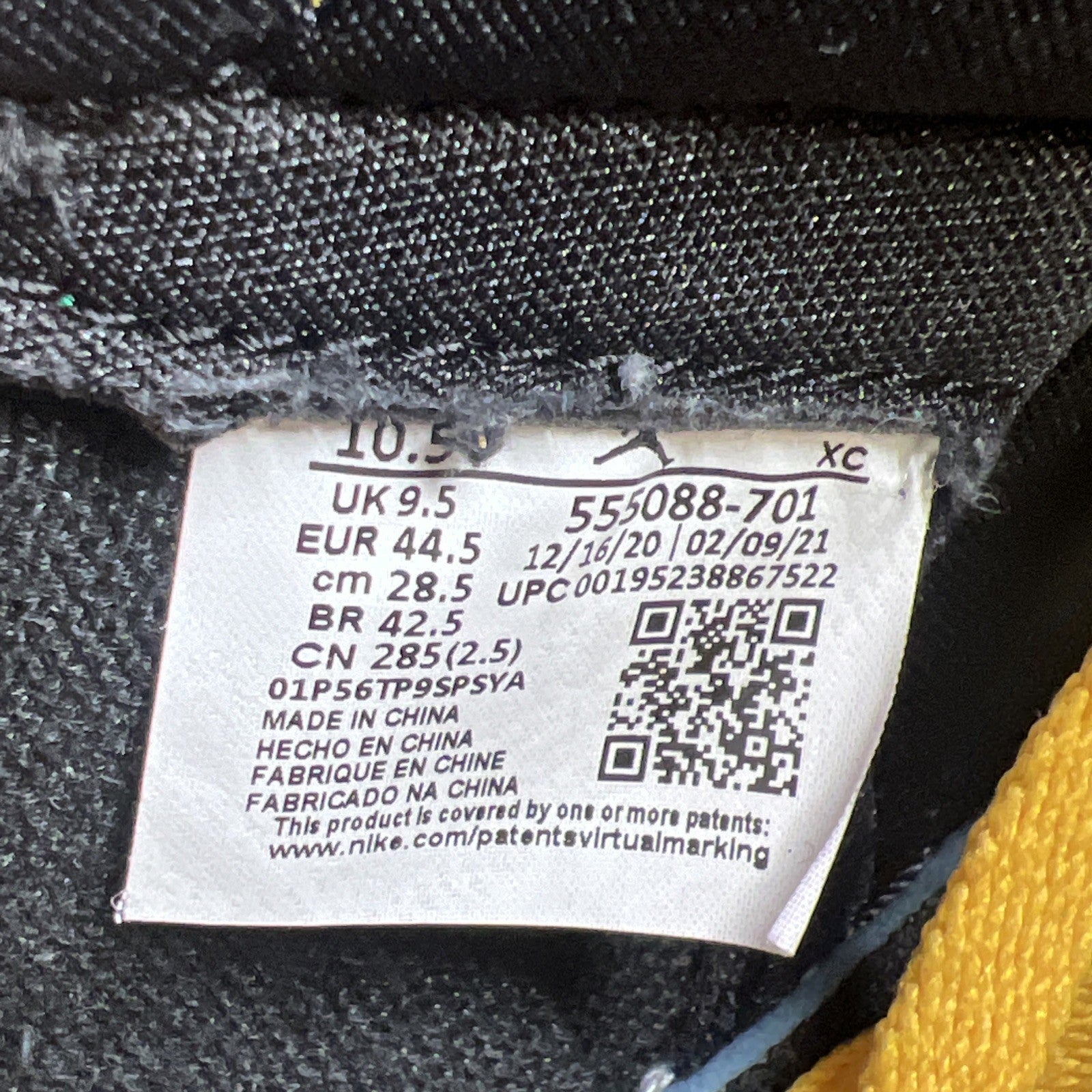 Size 10.5 - Air Jordan 1 Retro OG High Pollen (555088-701)