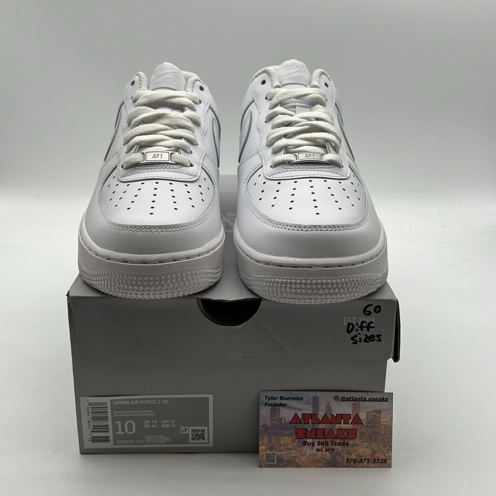 Size 10W - Nike Air Force 1 Low White 2018 (DD8959-100)