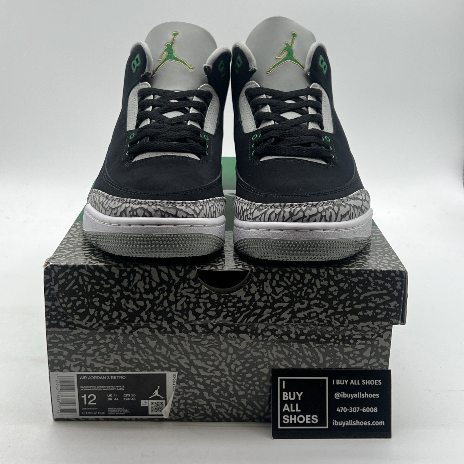 Size 12 - Air Jordan 3 Retro Mid Pine Green (CT8532-030)