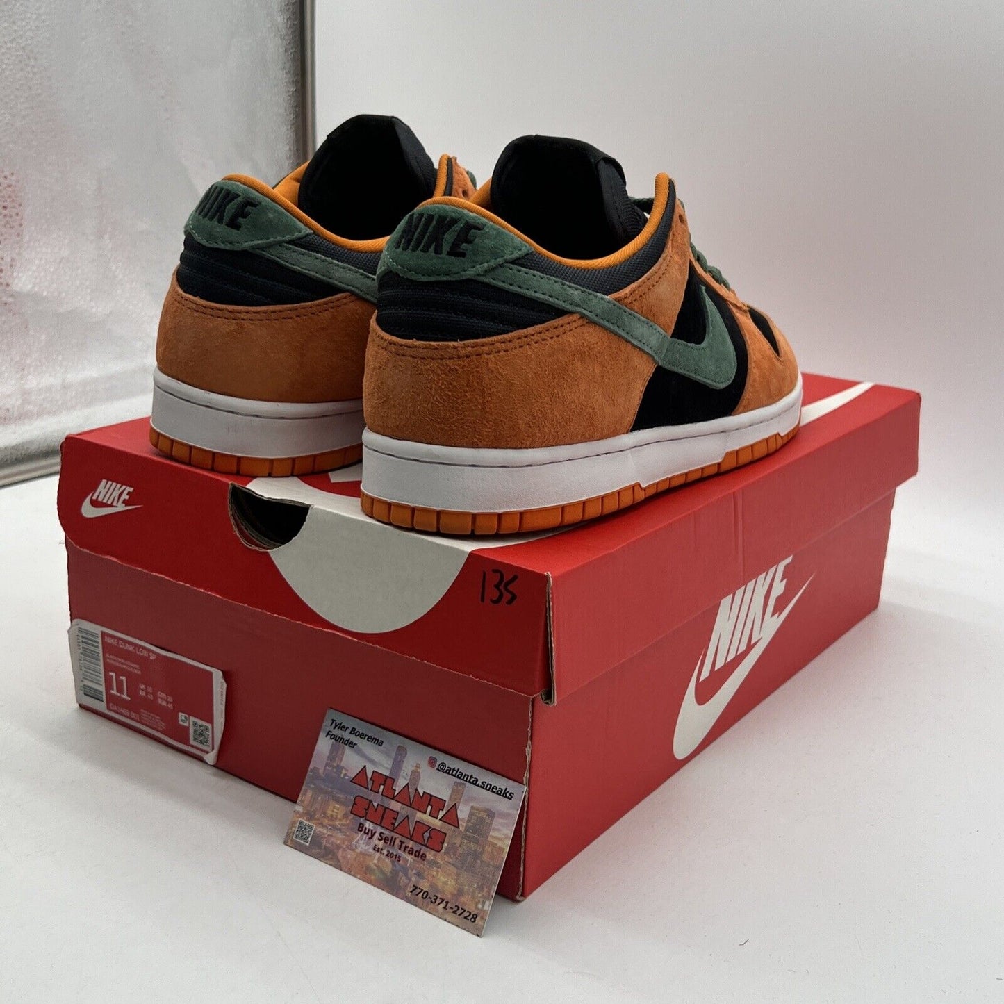 Size 11 - Nike Dunk SP Retro 2020 Low Ceramic Orange Green Suede (DA1469-001)