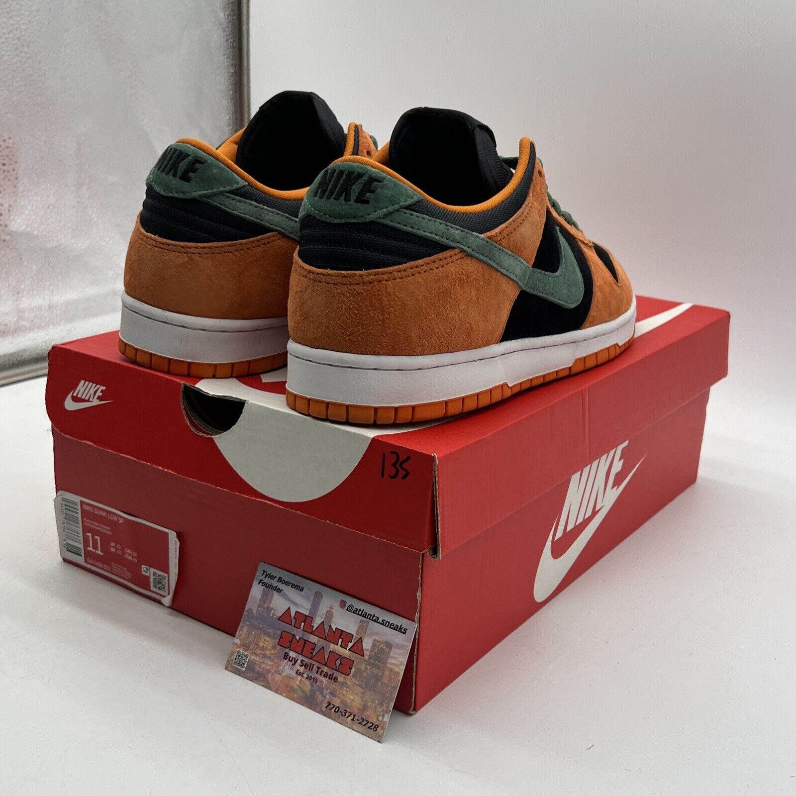 Size 11 - Nike Dunk SP Retro 2020 Low Ceramic Orange Green Suede (DA1469-001)