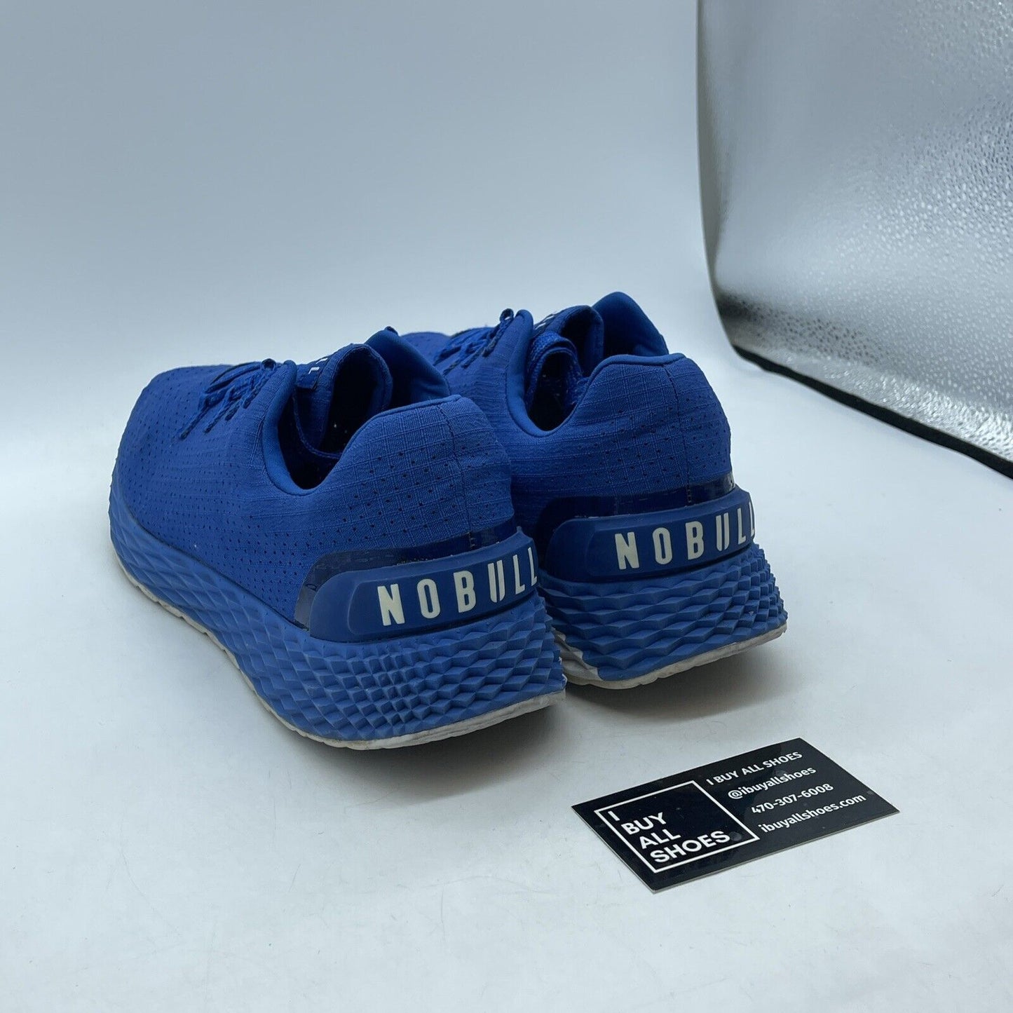 Size 13 - NOBULL Ripstop Runner Shoes White Suede