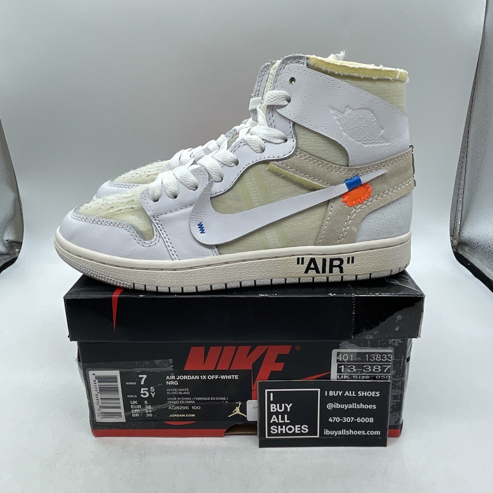 Size 7W - Air Jordan 1 x Off White NRG (AQ8296-100)