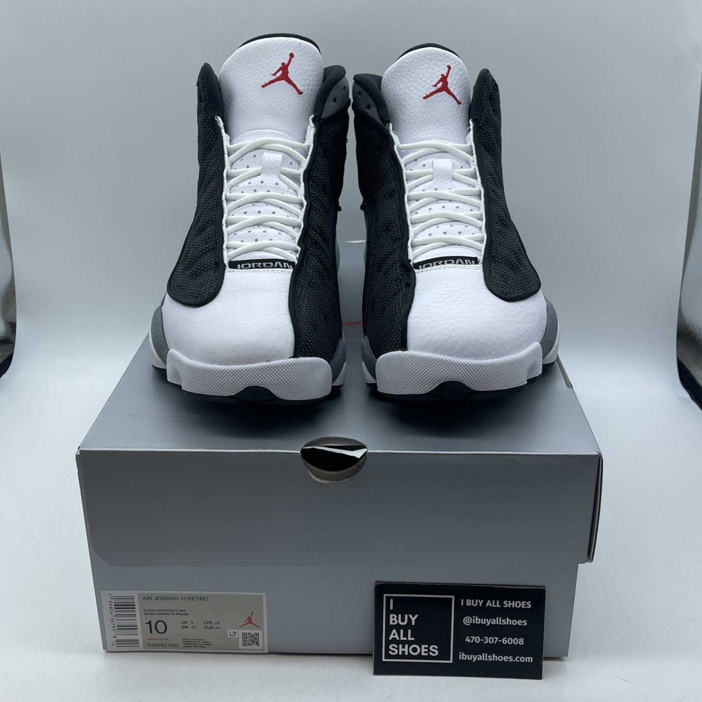 Size 10 - Air Jordan 13 Retro Black Flint Grey Suede Leather (DJ5982-060)