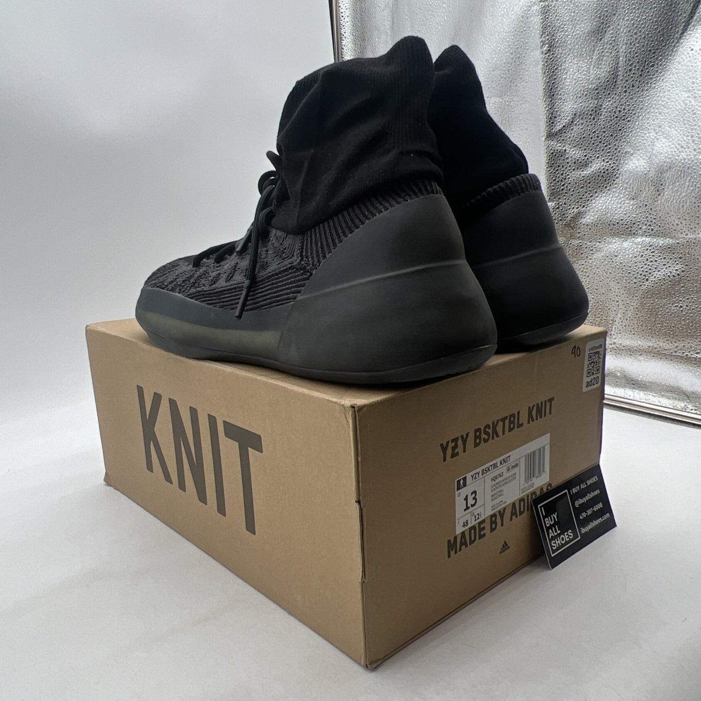 Size 13 - adidas Yeezy Basketball Knit Onyx (HQ6762)