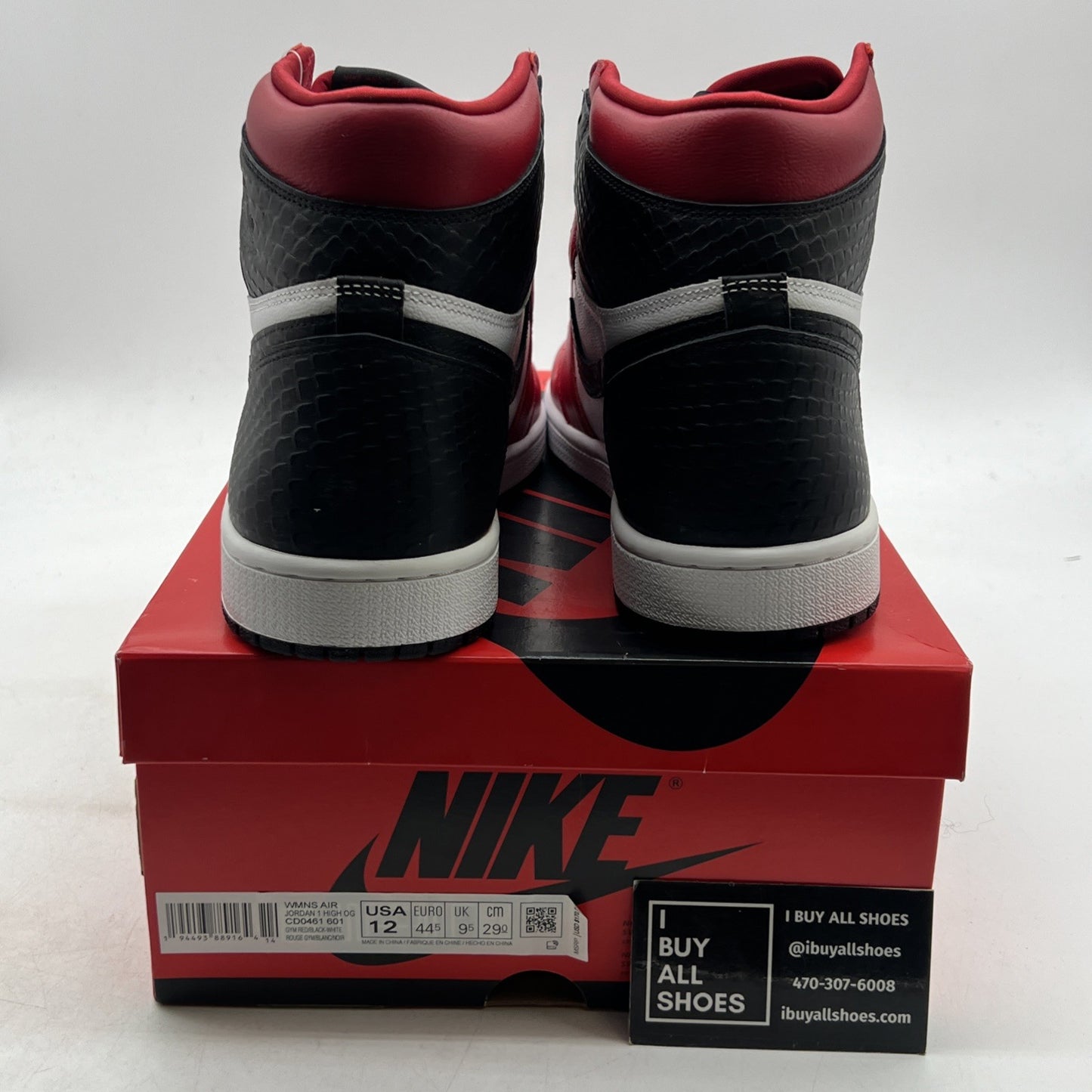 Size 12 - Air Jordan 1 Retro OG High Satin Red W (CD0461-601)