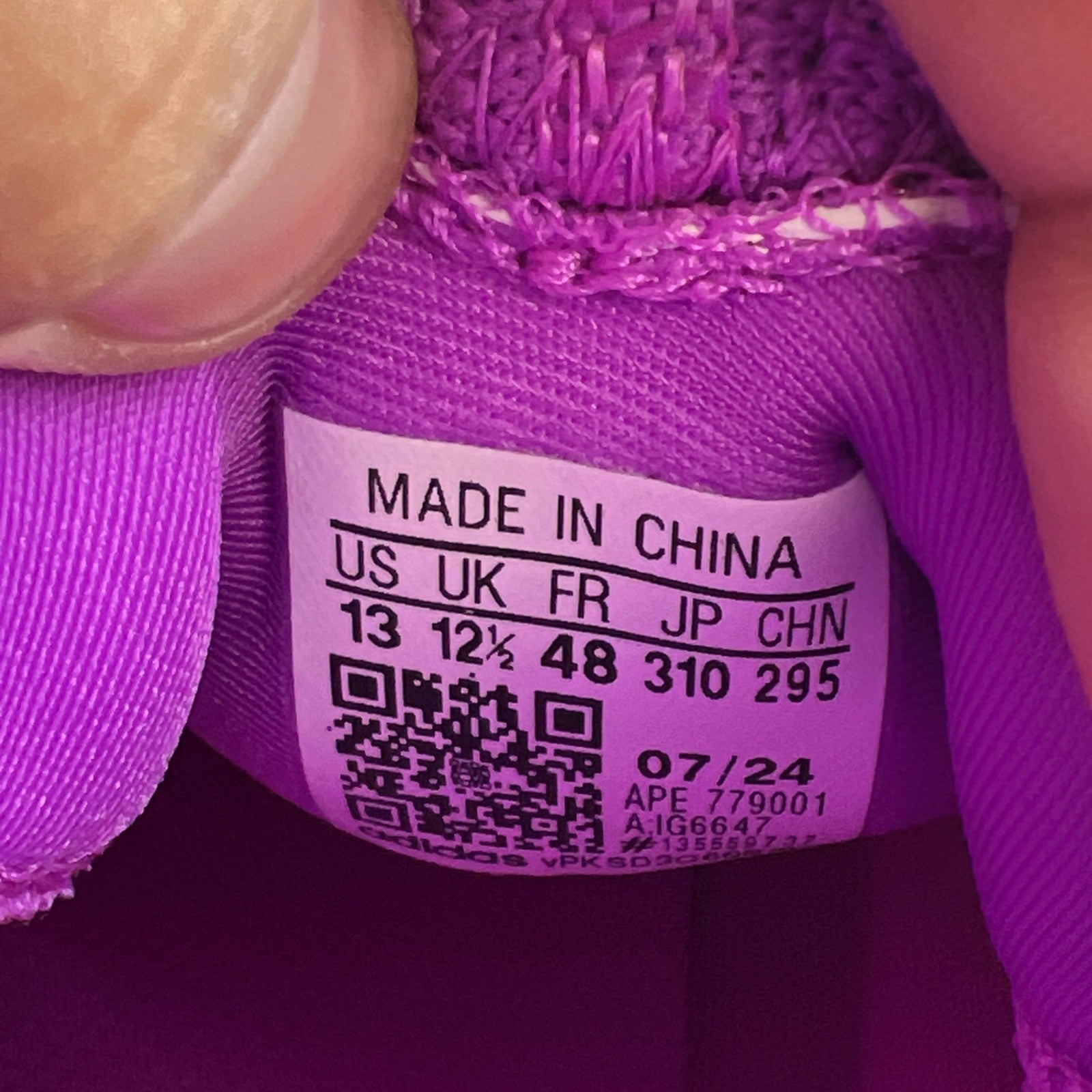 Size 13 - adidas Harden Vol. 8 Purple Burst (IG6647)