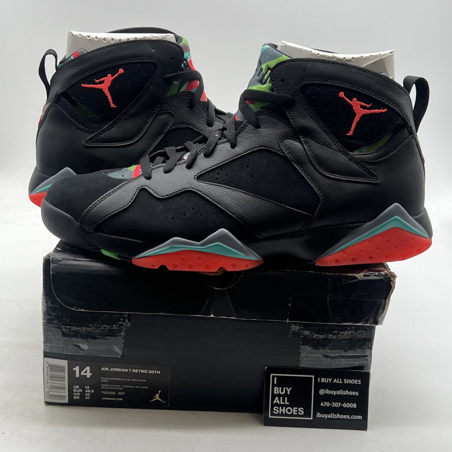 Size 14 - Air Jordan 7 Retro 30th Barcelona Nights (705350-007)