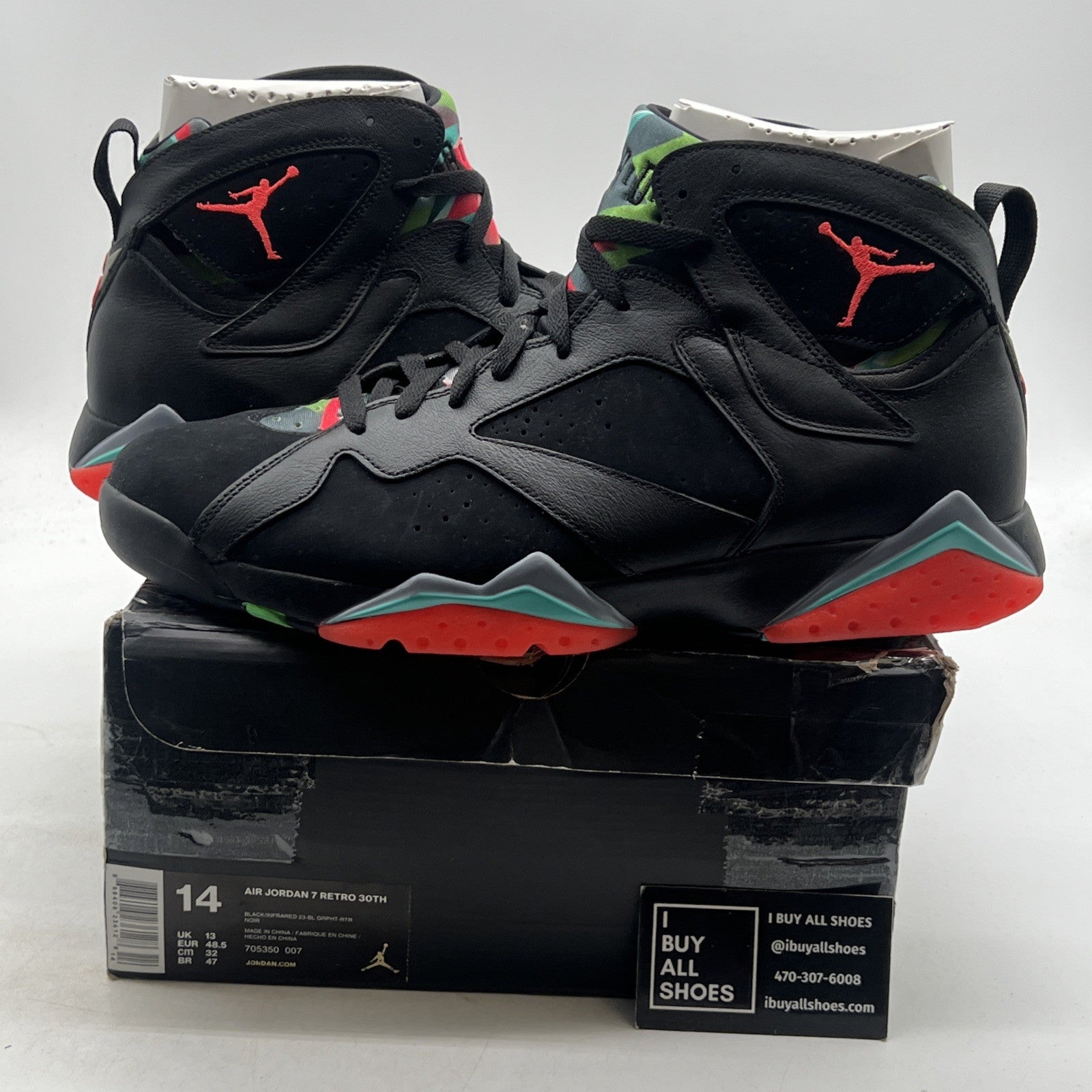 Size 14 - Air Jordan 7 Retro 30th Barcelona Nights (705350-007)