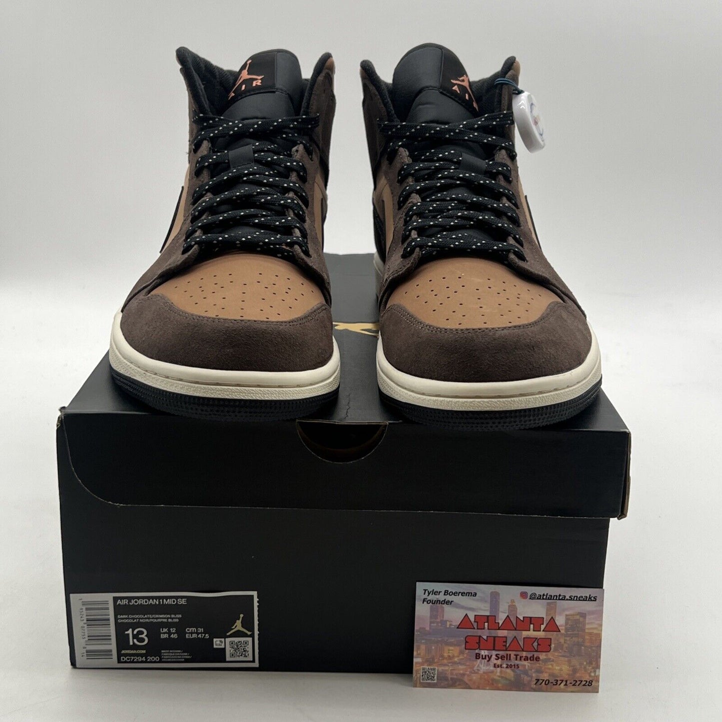 Size 13 - Air Jordan 1 Mid SE Dark Chocolate (DC7294-200)