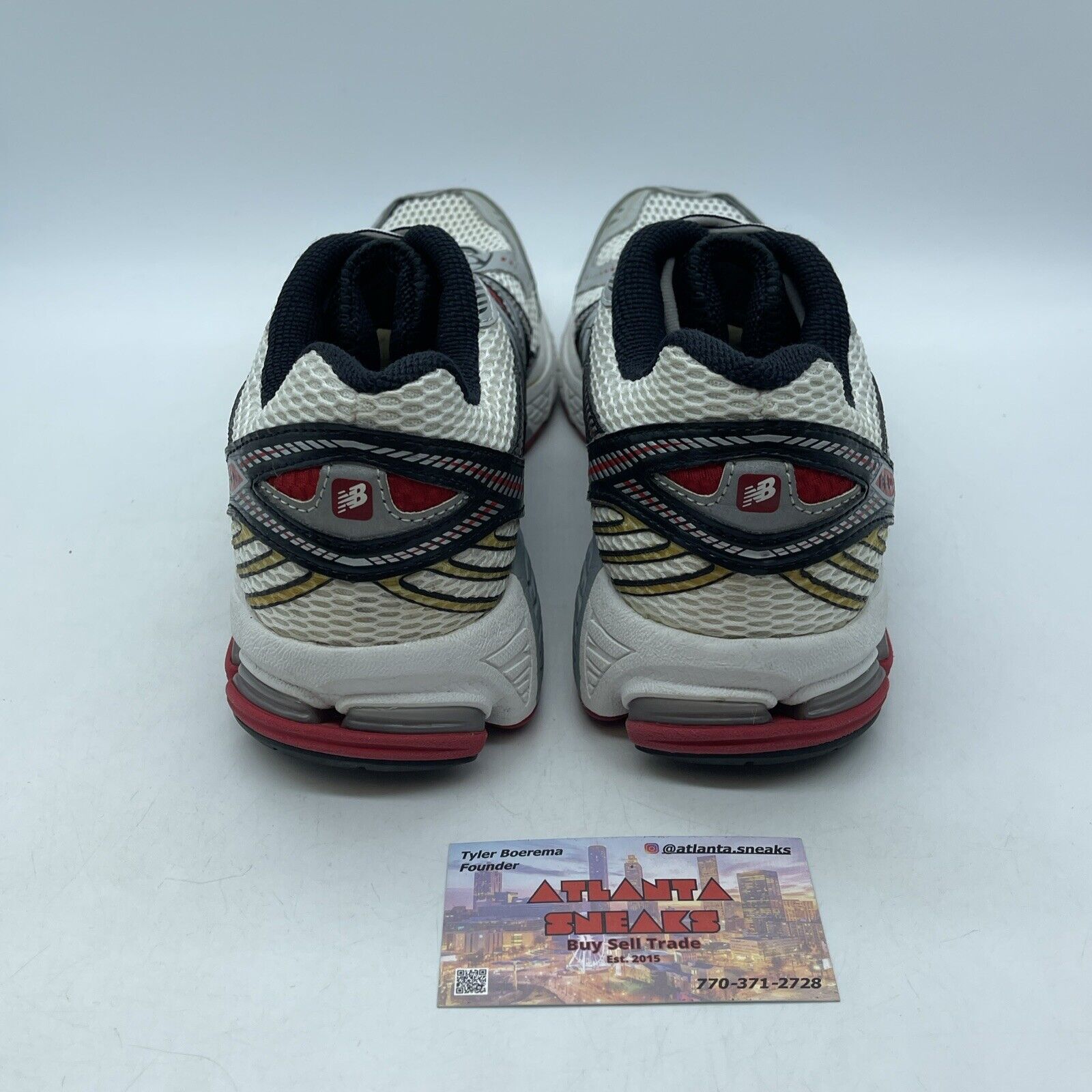 Size 11 - New Balance 860 White Red Grey Yellow Suede Leather (ML860XA)