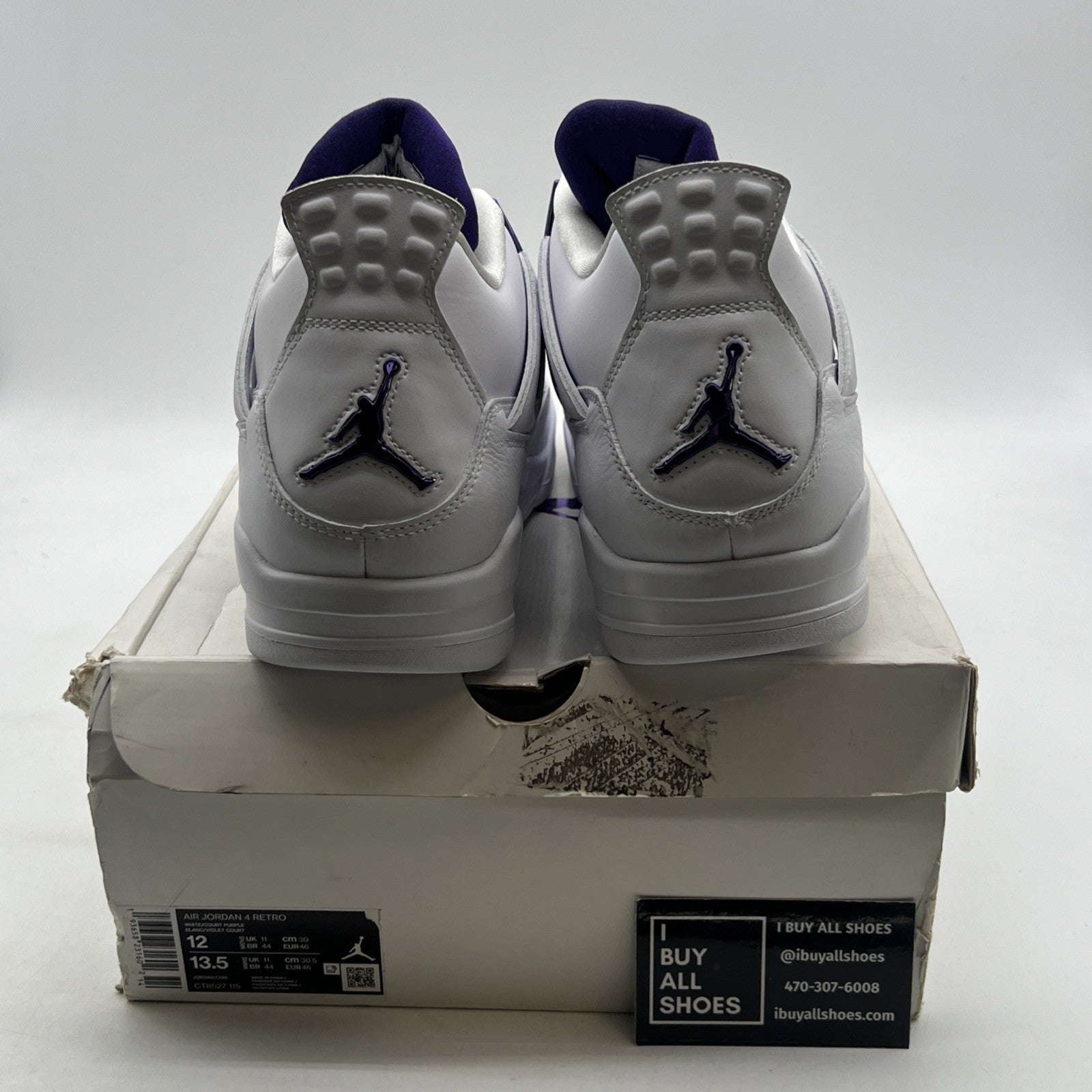Size 12 - Air Jordan 4 Retro Mid Purple Metallic (CT8527-115)