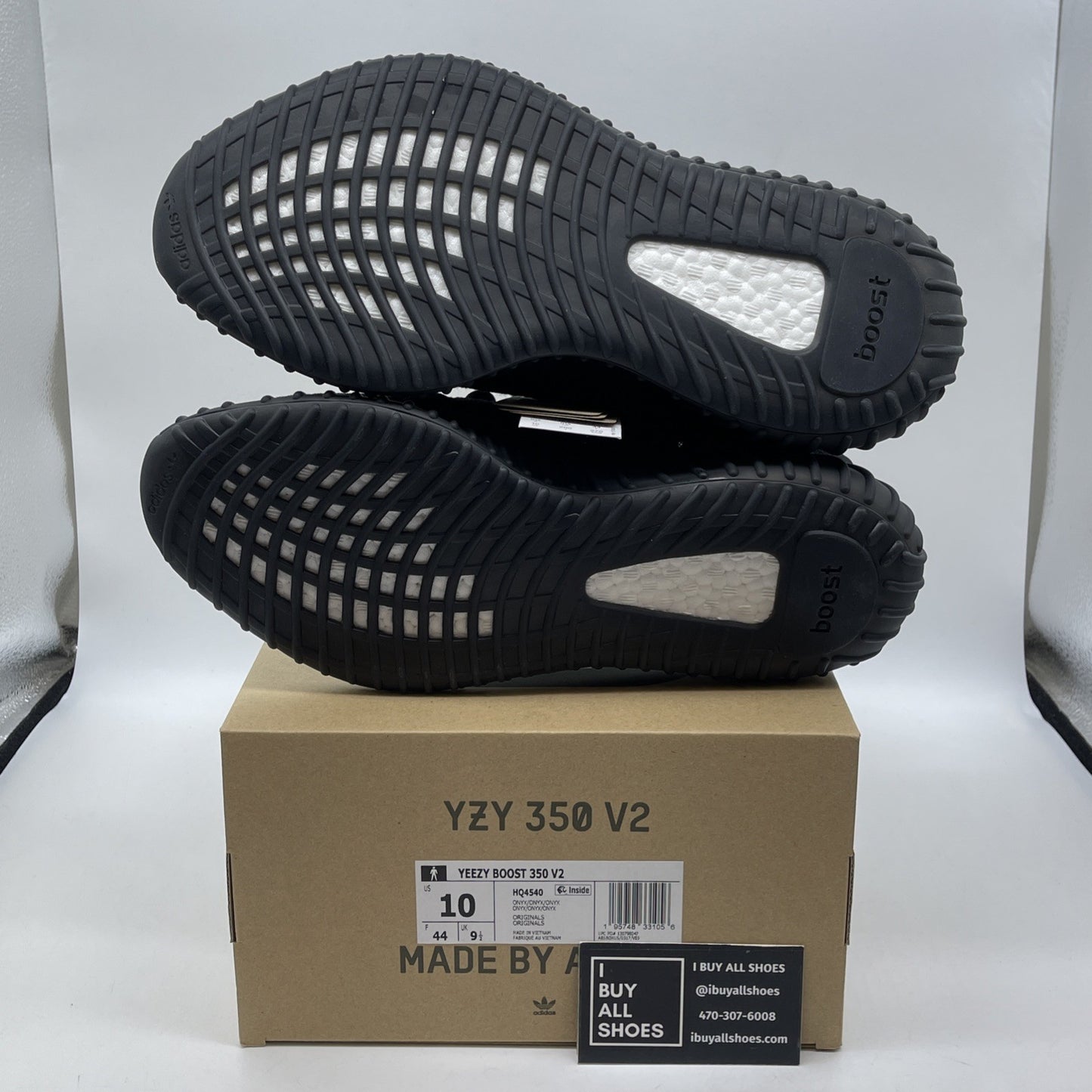 Size 10 - adidas Yeezy Boost 350 V2 Low Onyx Black Suede (HQ4540)