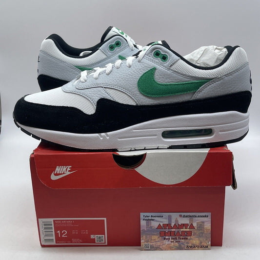 Size 12 - Nike Air Max 1 Low Stadium Green White Black Grey Suede (FN6952-100)