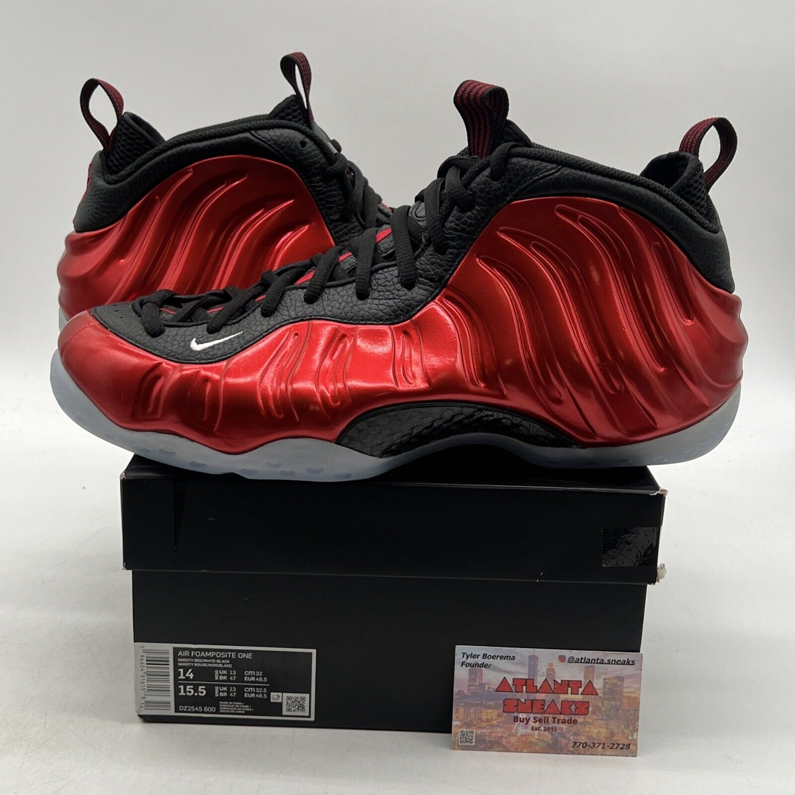 Size 14 - Nike Air Foamposite One 2023 Metallic Red