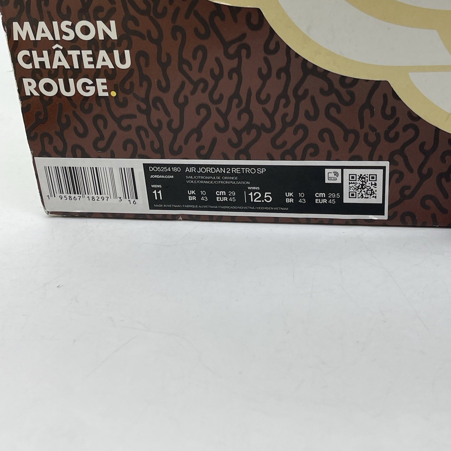 Size 11 - Maison Château Rouge x Air Jordan 2 United Youth International