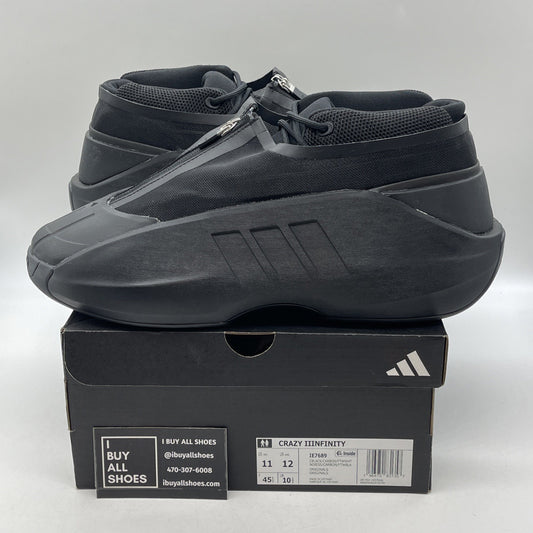 Size 11 - adidas Crazy IIInfinity Triple Black (IE7689)