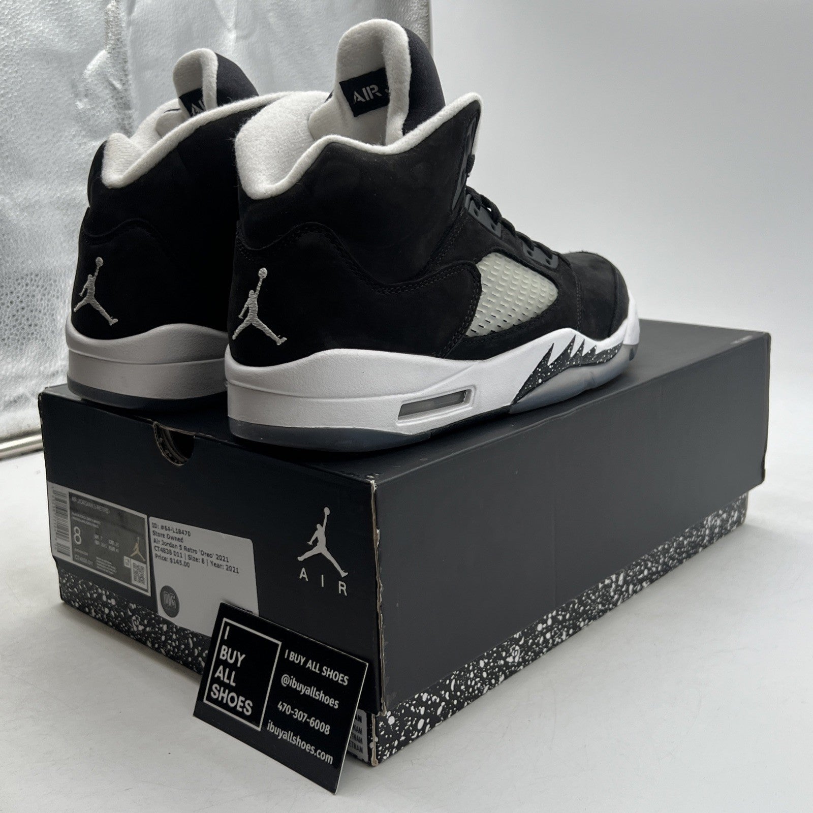 Size 8 - Air Jordan 5 Retro Mid Oreo (CT4838-011)
