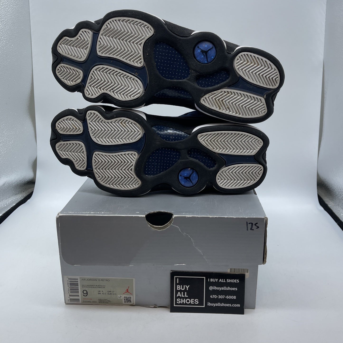 Size 9 - Jordan 13 Navy 2022 Black Suede Leather (DJ5982-400)