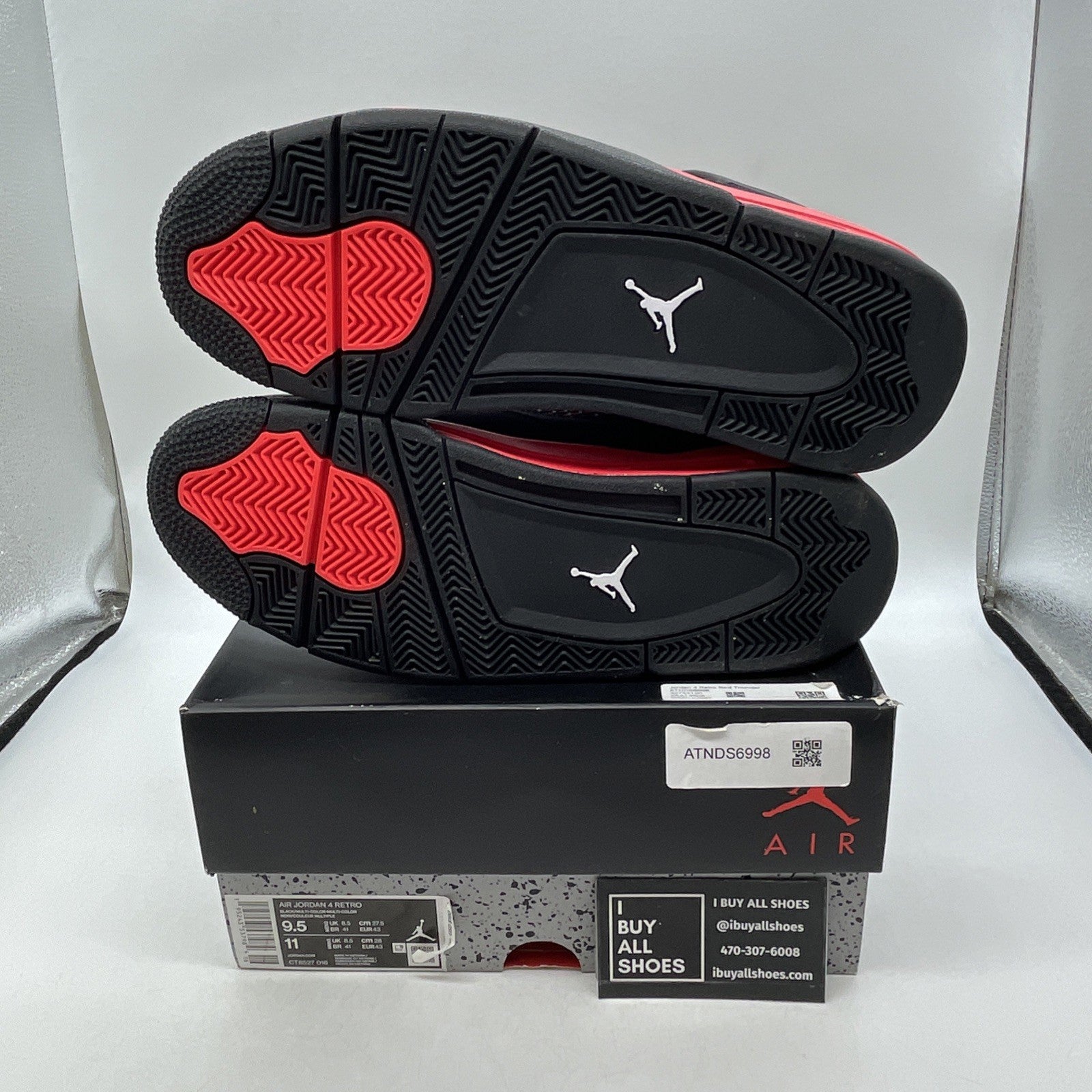 Size 9.5 - Air Jordan 4 Retro Mid Red Thunder (CT8527-016)