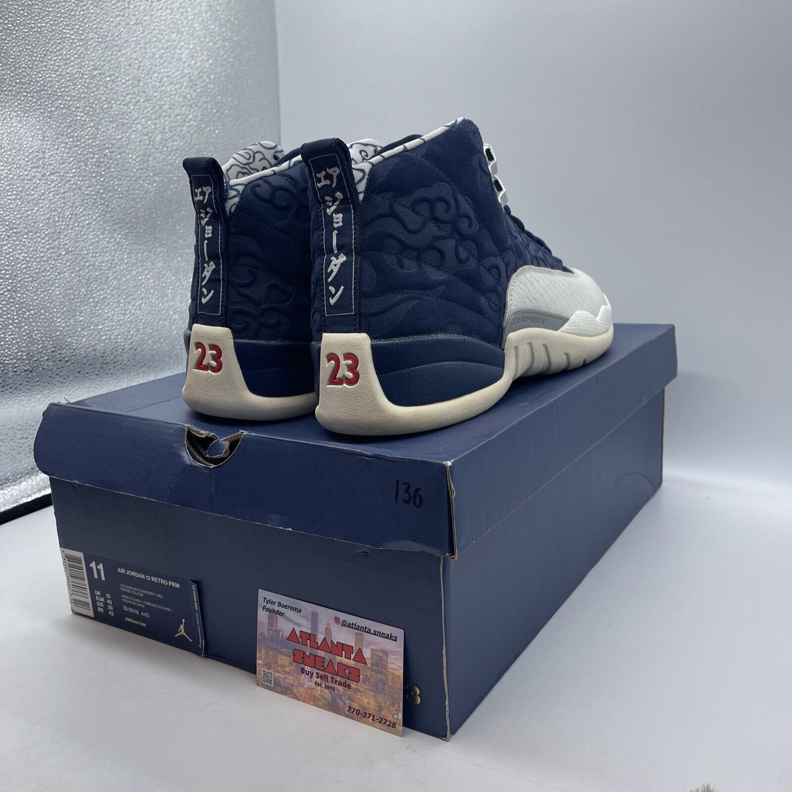 Size 11 - Air Jordan 12 Retro International Flight Blue White Suede (BV8016-445)