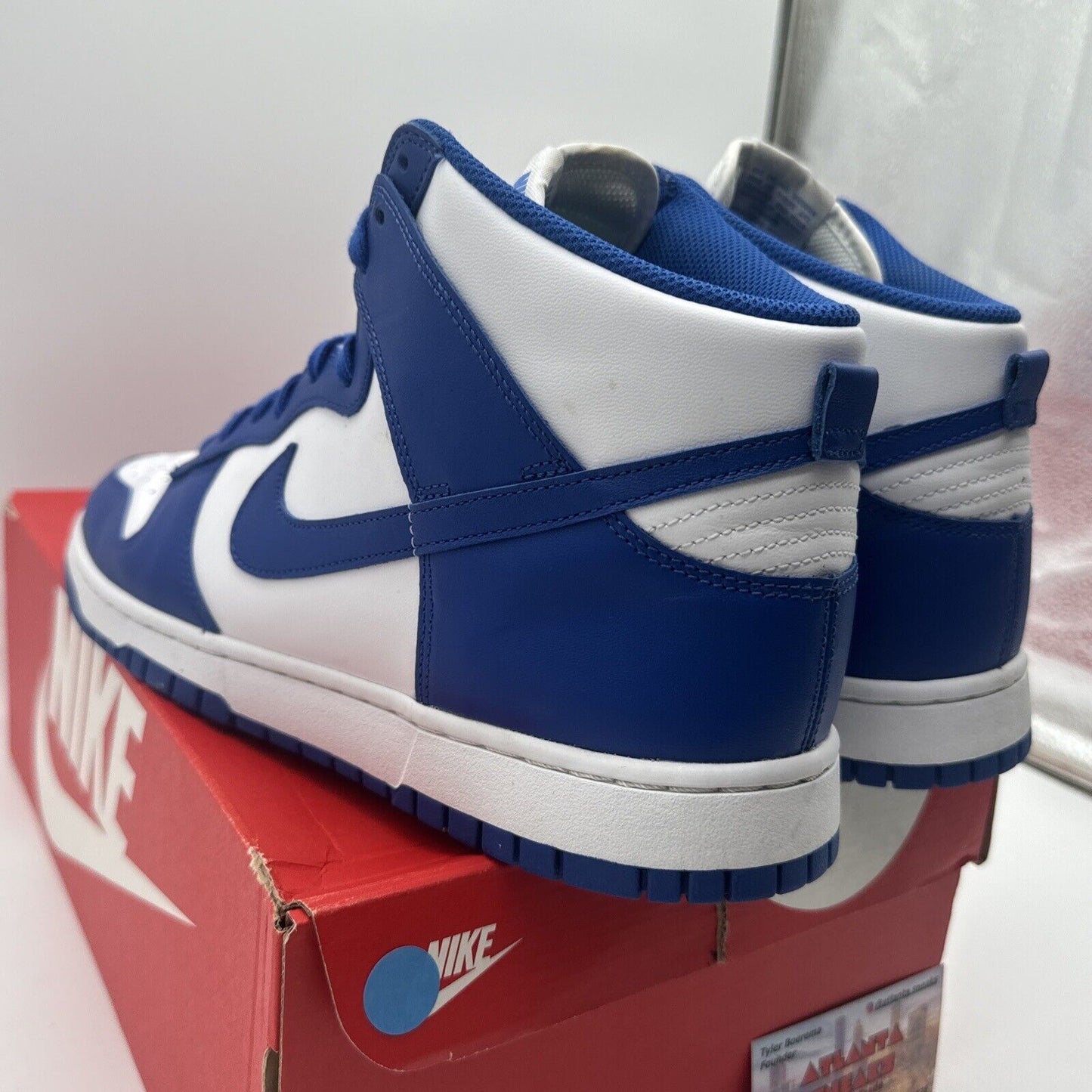 Size 13 - Nike Dunk High Game Royal 2021 Blue White Leather Kentucky Navy W Box