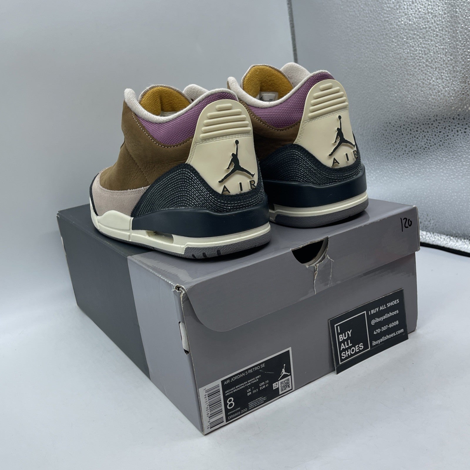 Size 8 - Air Jordan 3 Retro SE Winterized Brown Black Suede (DR8869-200)