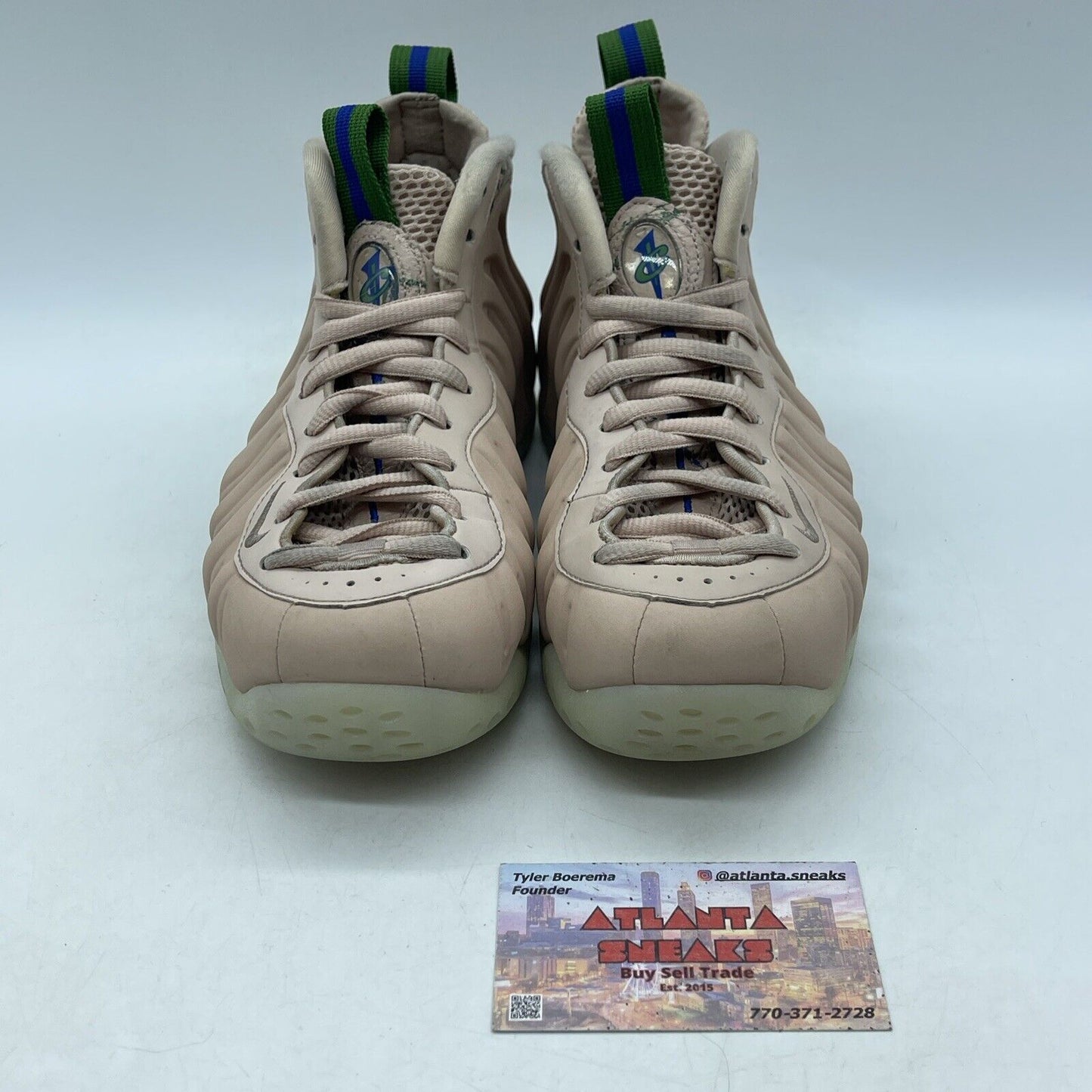 Size 6.5W - Nike Air Foamposite One Particle Beige Green Suede (AA3963-200)