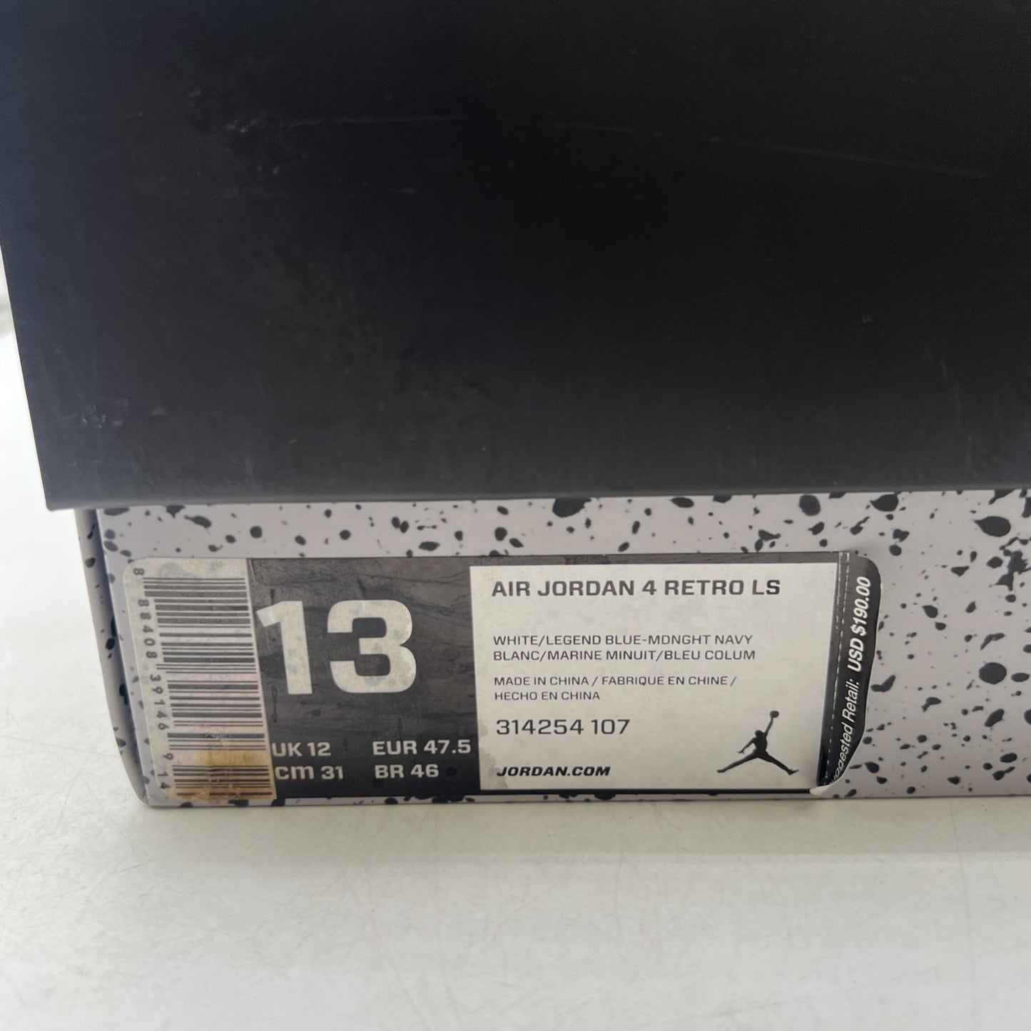 Size 13 - Air Jordan 4 Retro LS Columbia (314254-107)