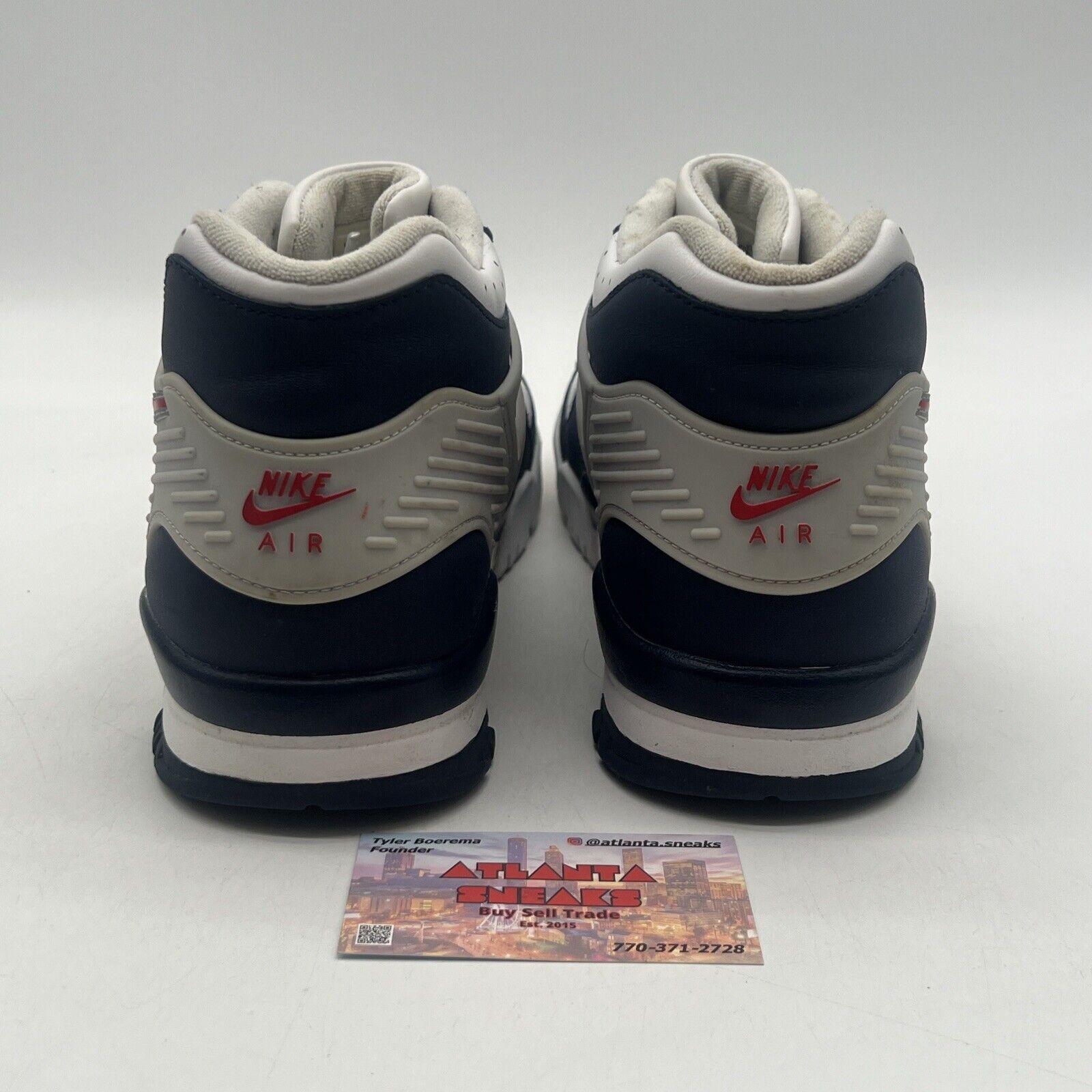 Size 13 - Nike Air Trainer 3 Retro USA White Red Grey Navy Leather CN0923-400