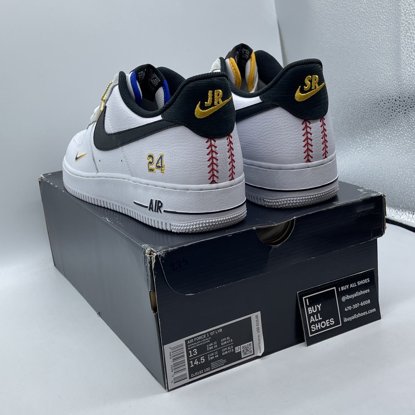 Size 13 - Nike Ken Griffey Jr. x Air Force 1 '07 LV8 Jr. & Sr. (DJ5192-100)
