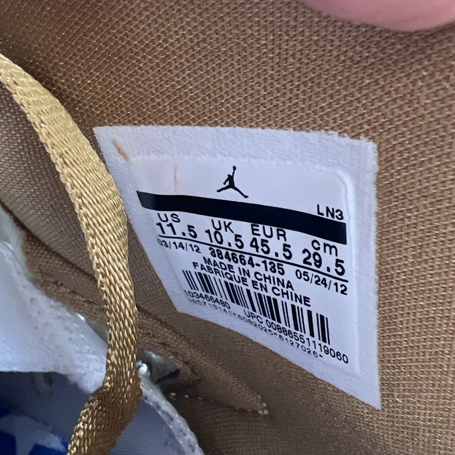 Size 11.5 - Air Jordan 6 Retro GMP (384664-135)