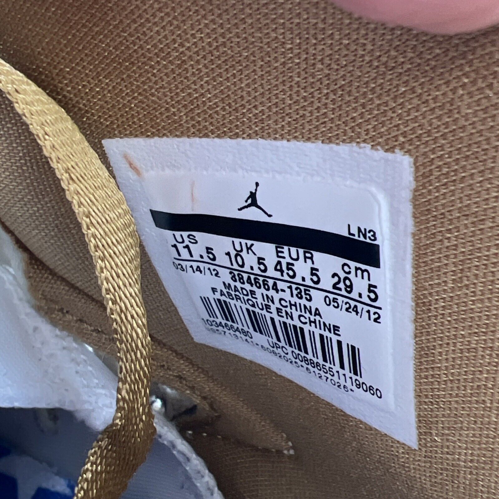 Size 11.5 - Air Jordan 6 Retro GMP (384664-135)