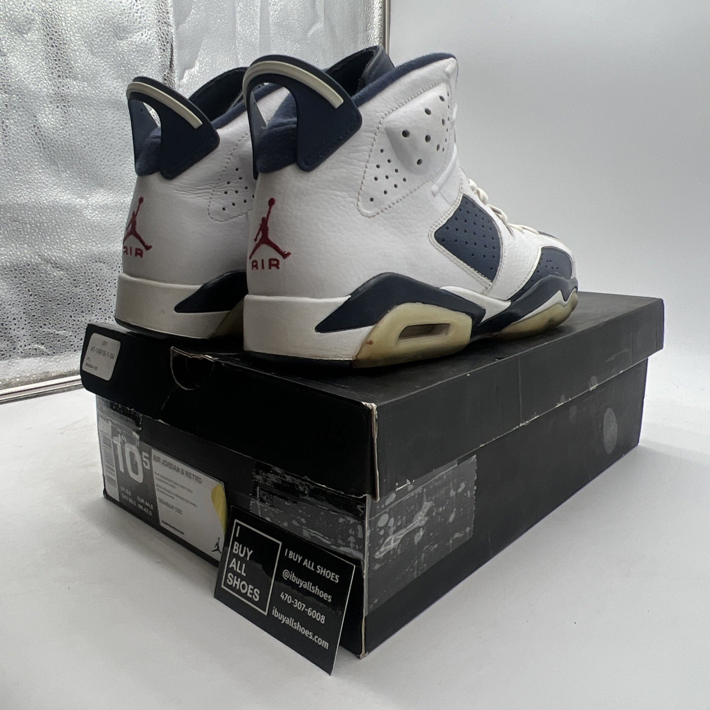 Size 10.5 - Air Jordan 6 Retro 2012 Olympic (384664-130)