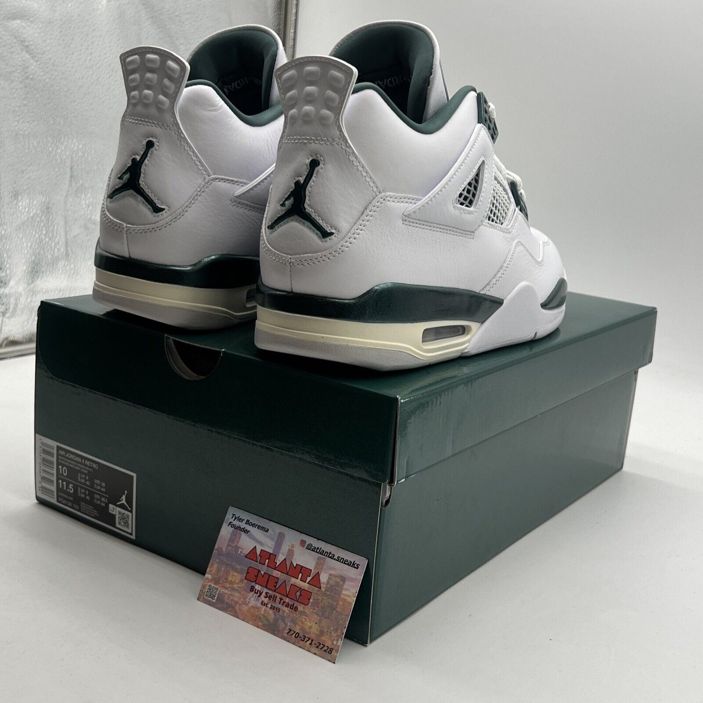 Size 10 - Air Jordan 4 Retro Oxidized Green (FQ8138-103)