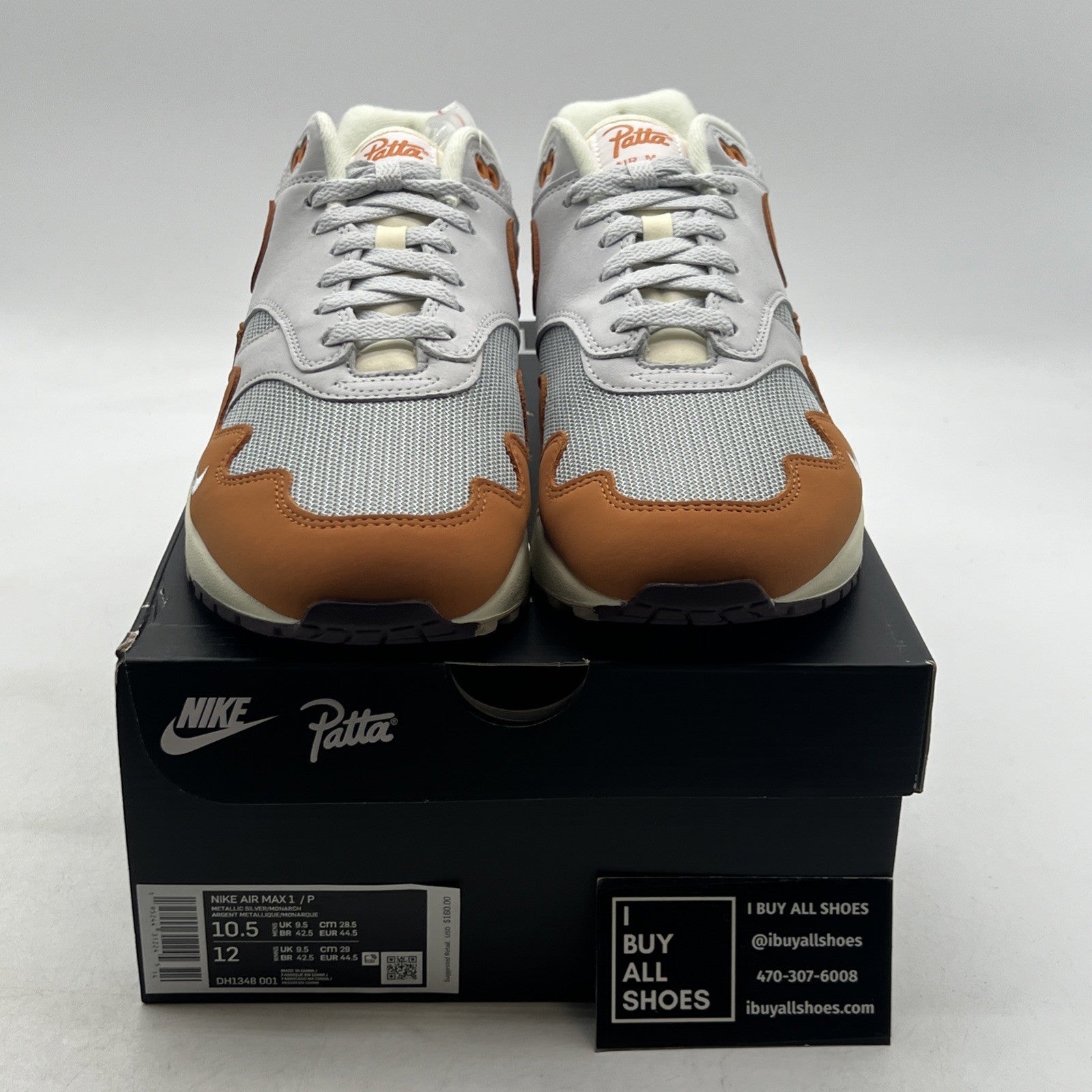 Size 10.5 - Nike Air Max 1 Patta Waves Monarch (DH1348-001)