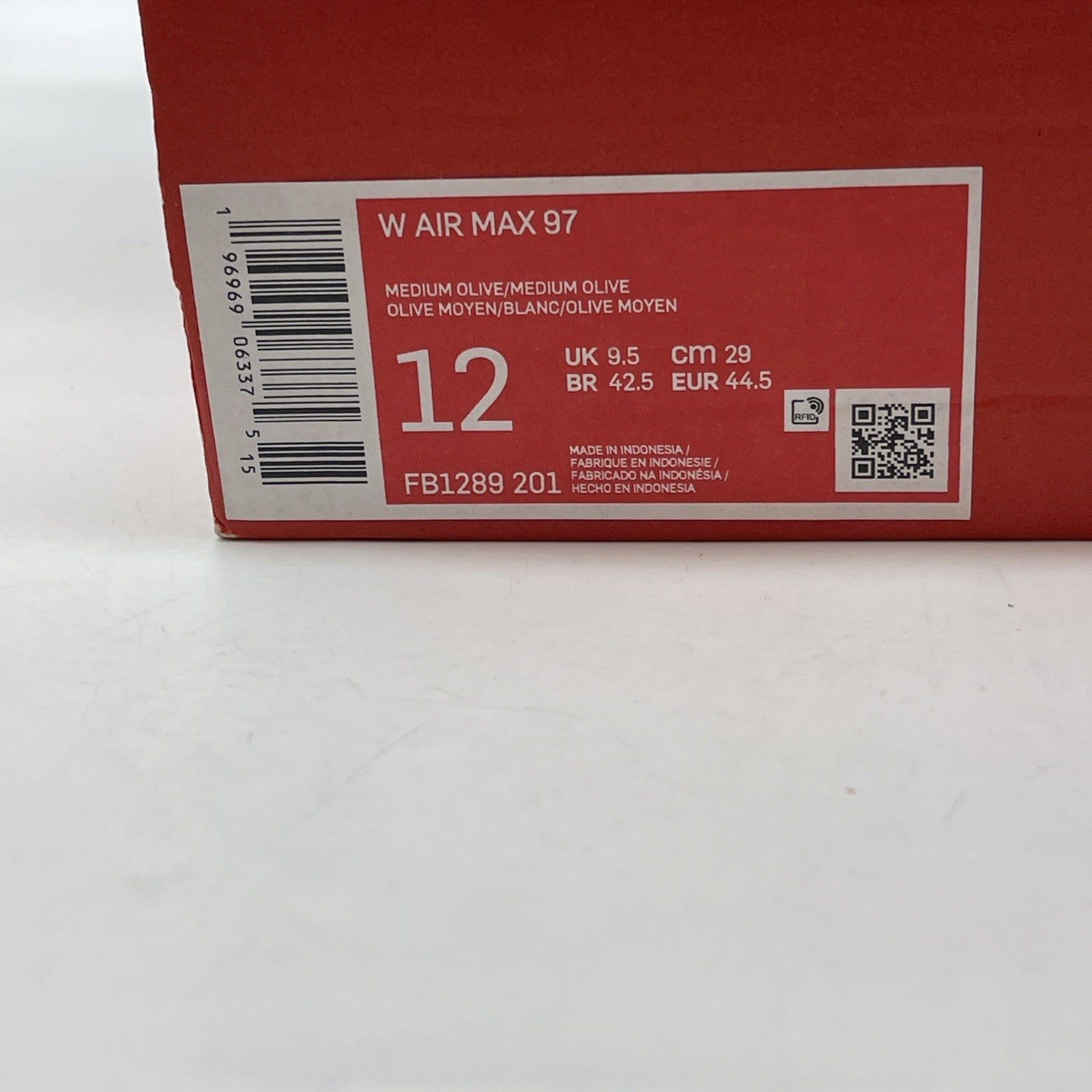 Size 12W - Nike Air Max 97 Medium Olive Suede Leather (FB1289-201)