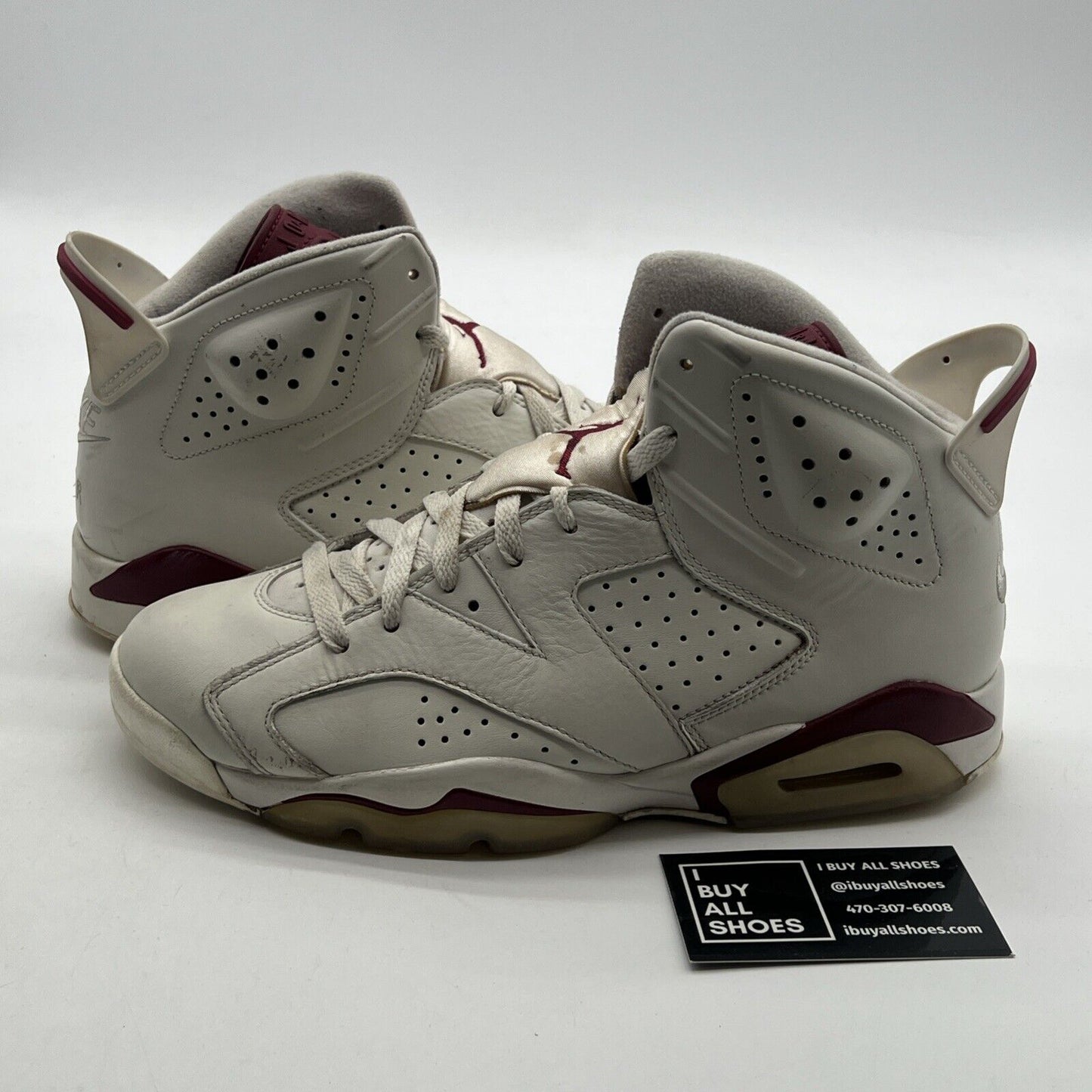Size 8.5 - Air Jordan 6 Retro 2015 Maroon (384664-116)