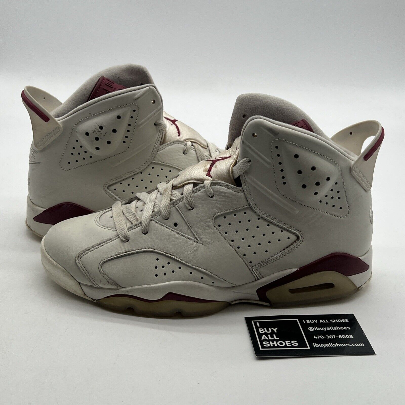 Size 8.5 - Air Jordan 6 Retro 2015 Maroon (384664-116)