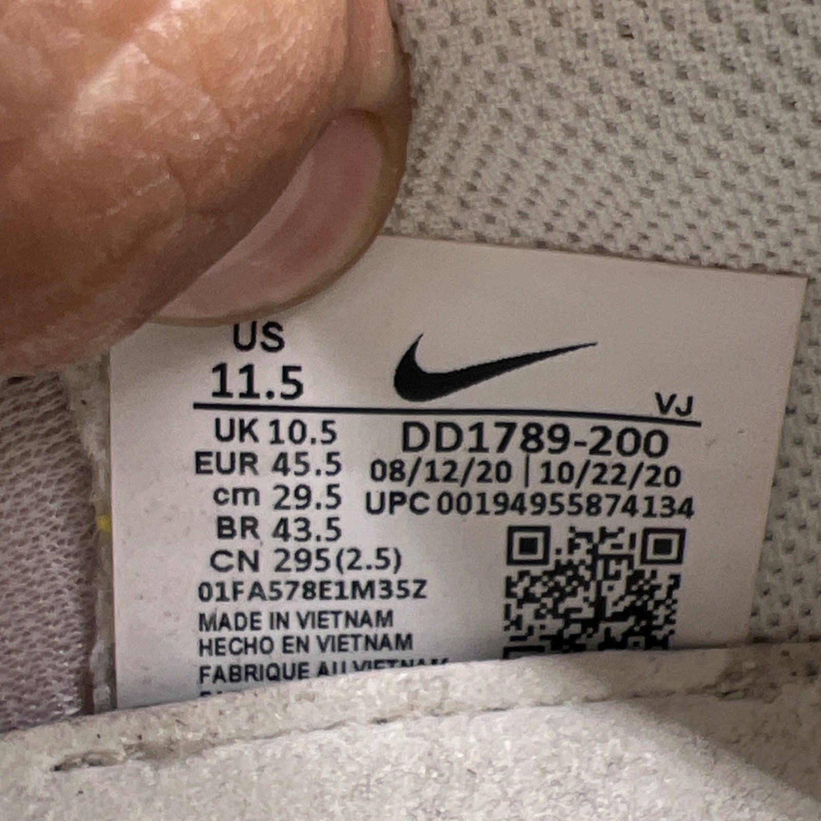 Size 11.5 - Nike Undercover x Overbreak SP Overcast (DD1789-200)