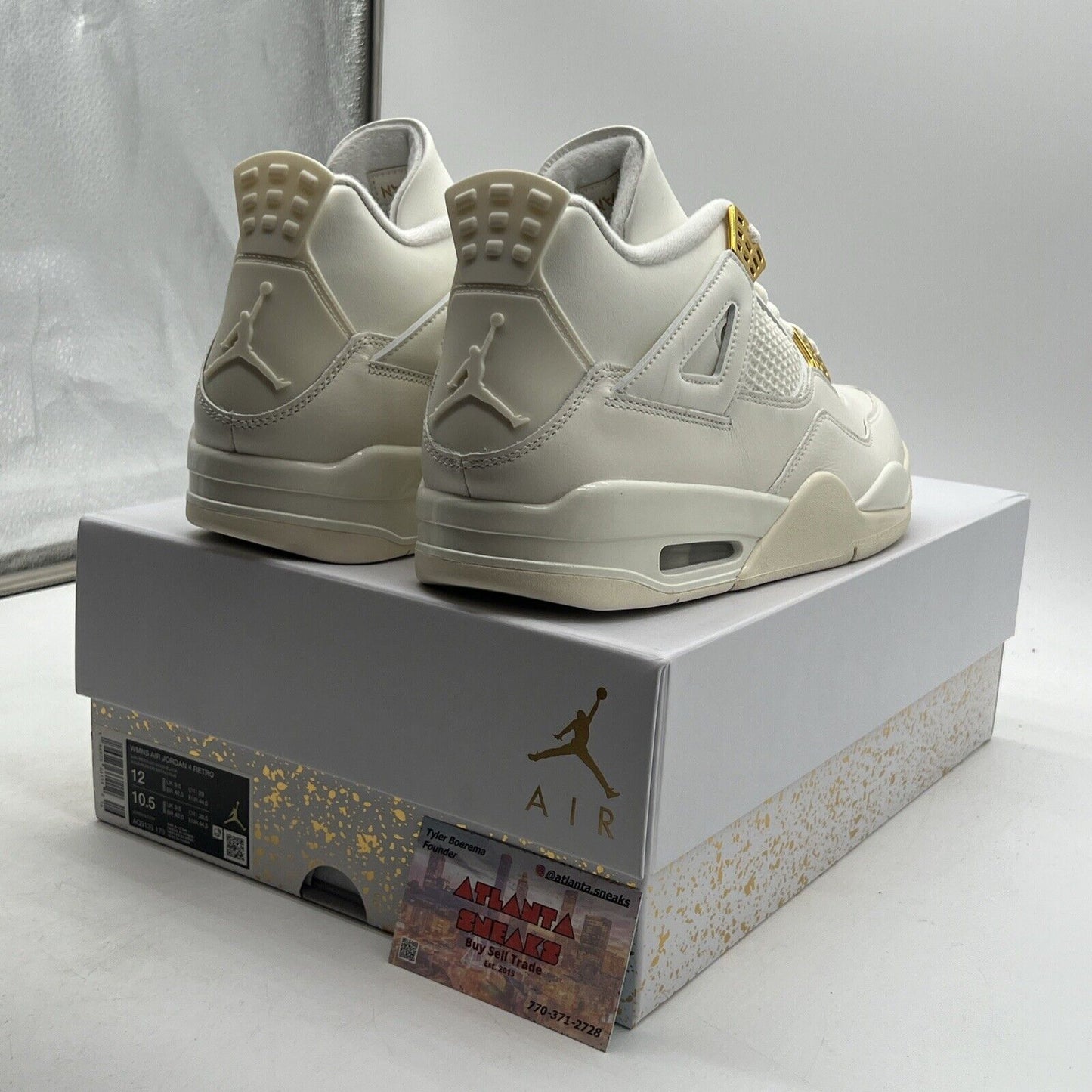 Size 12 - Air Jordan 4 Retro Metallic Gold W (AQ9129-170)