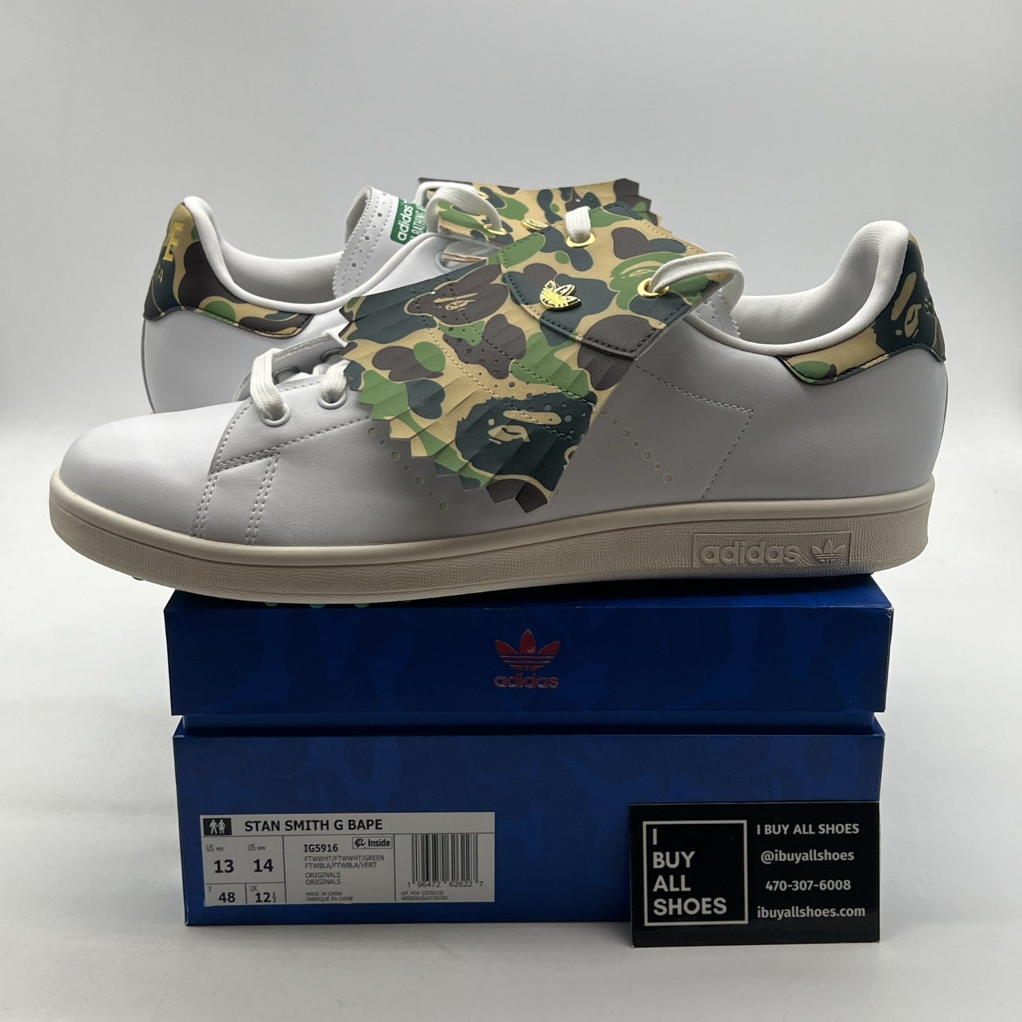Size 13 - adidas BAPE x Stan Smith Golf 30th Anniversary (IG5916)