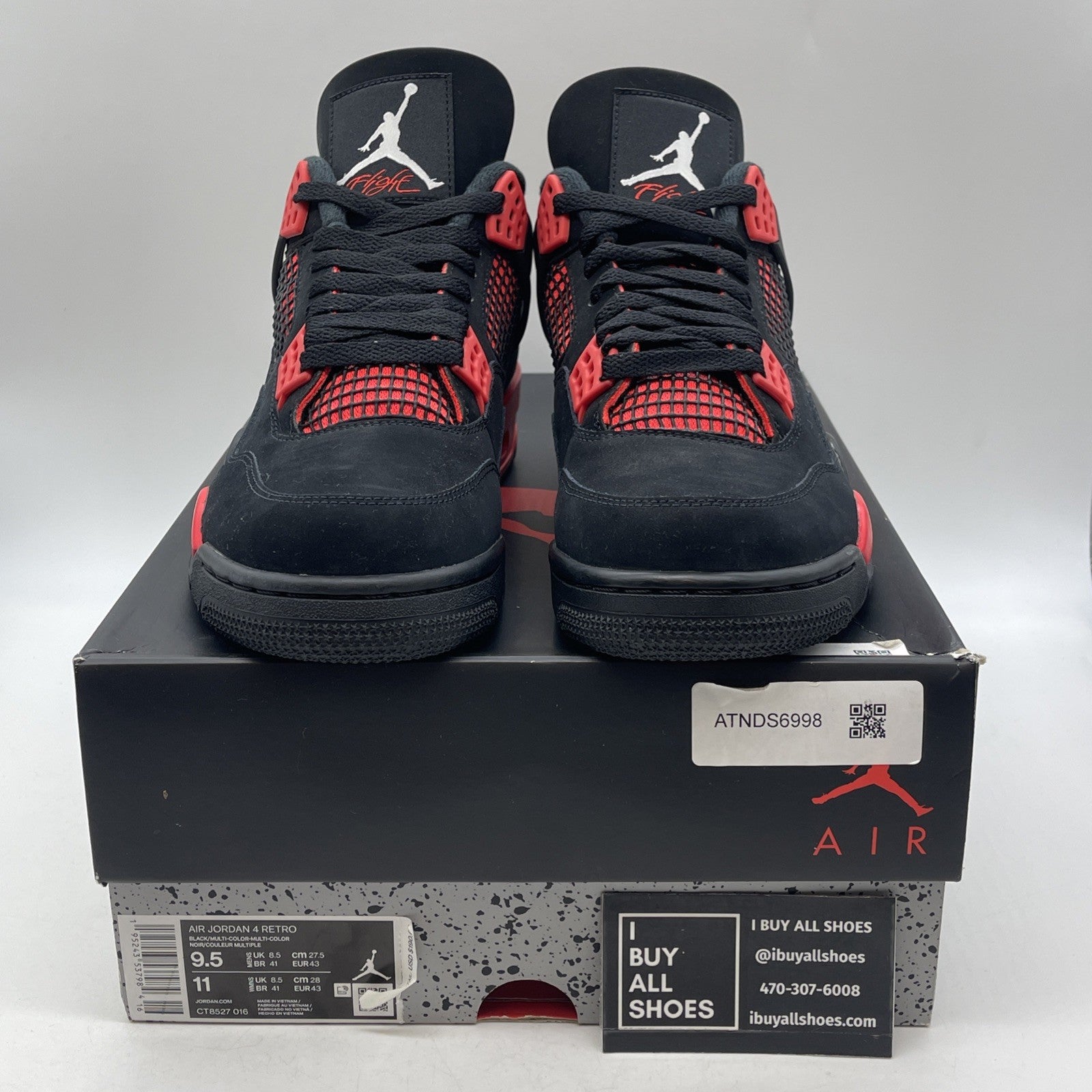 Size 9.5 - Air Jordan 4 Retro Mid Red Thunder (CT8527-016)