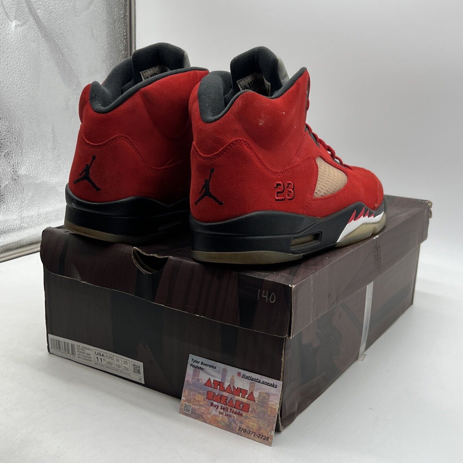 Size 11.5 - Jordan 5 Retro Mid Raging Bull Suede Grey Black (DD0587-600)