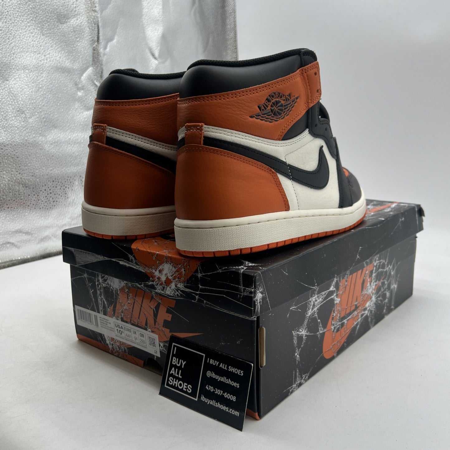Size 10.5 - Air Jordan 1 Retro OG 2025 High Shattered Backboard (DZ5485-008)
