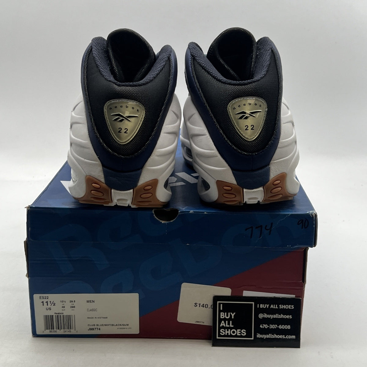 Size 11.5 - Reebok ES22 OG 2012 Club Blue (J99774)