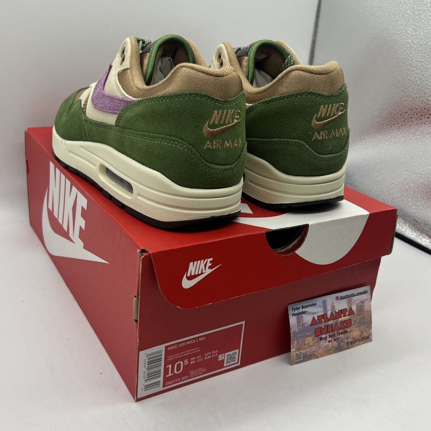 Size 10.5 - Nike Air Max 1 NH Treeline 2022 Brand New Og All