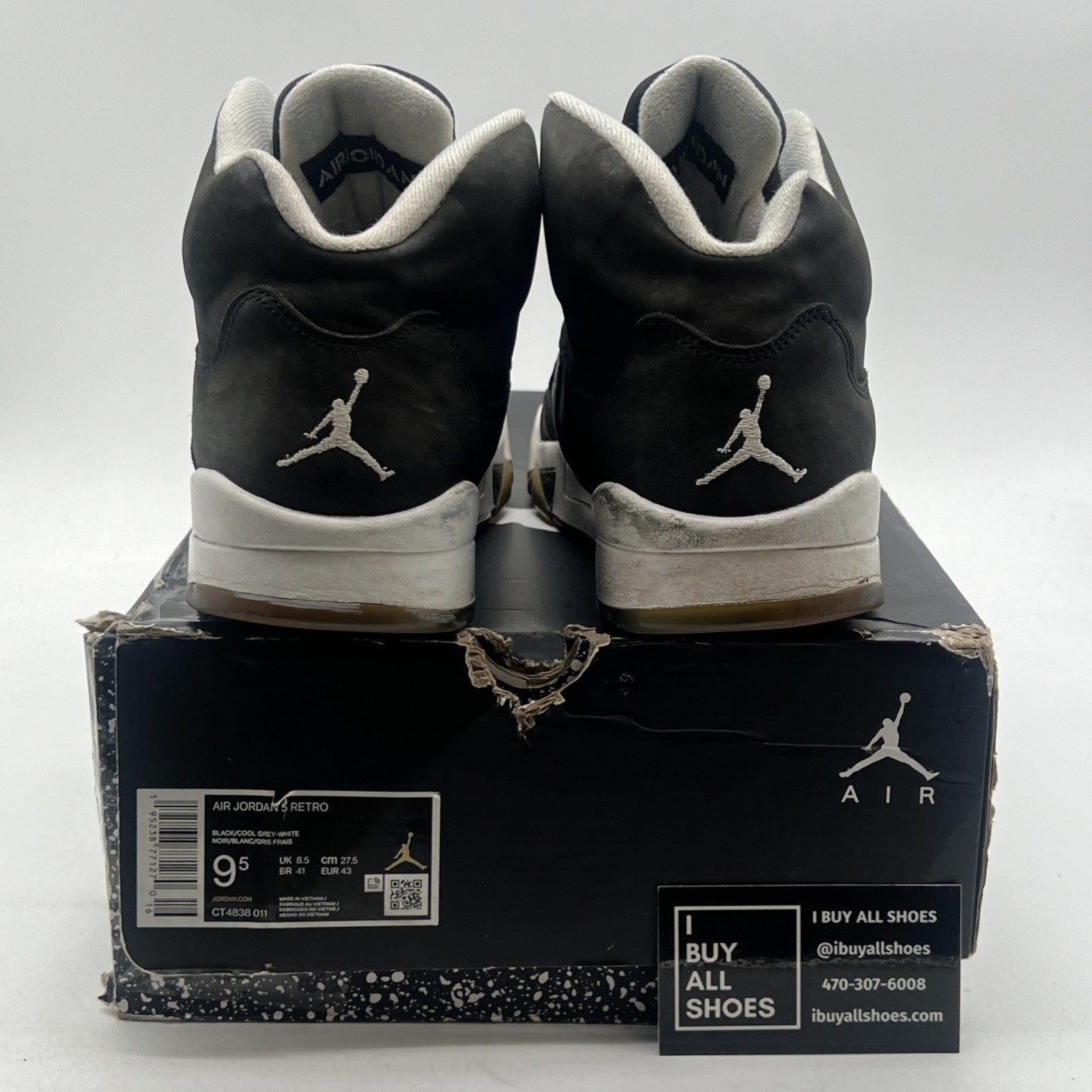 Size 9.5 - Air Jordan 5 Retro Mid Oreo (CT4838-011)