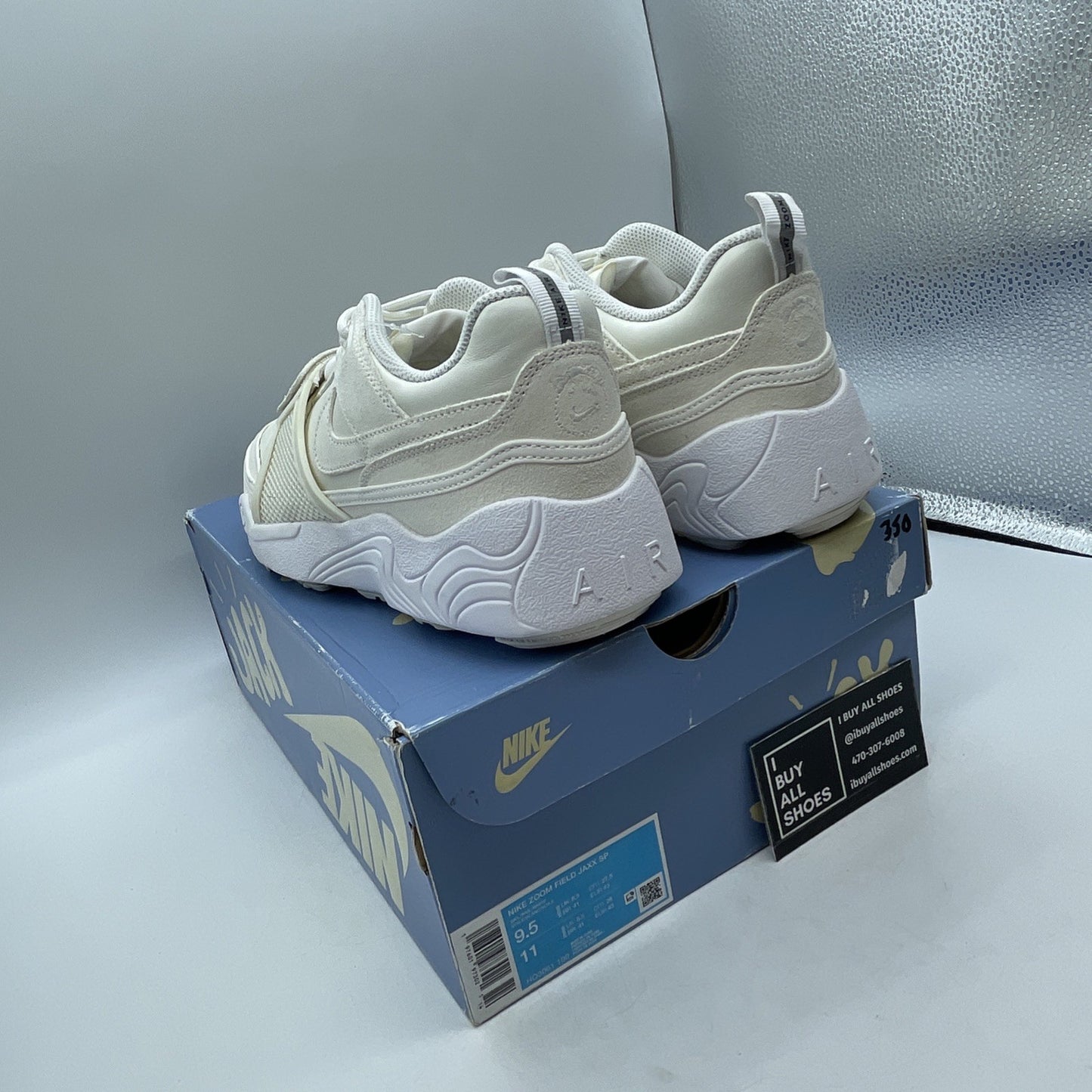Size 9.5 - Nike Travis Scott x Zoom Field Jaxx SP Sail (HQ3061-100)